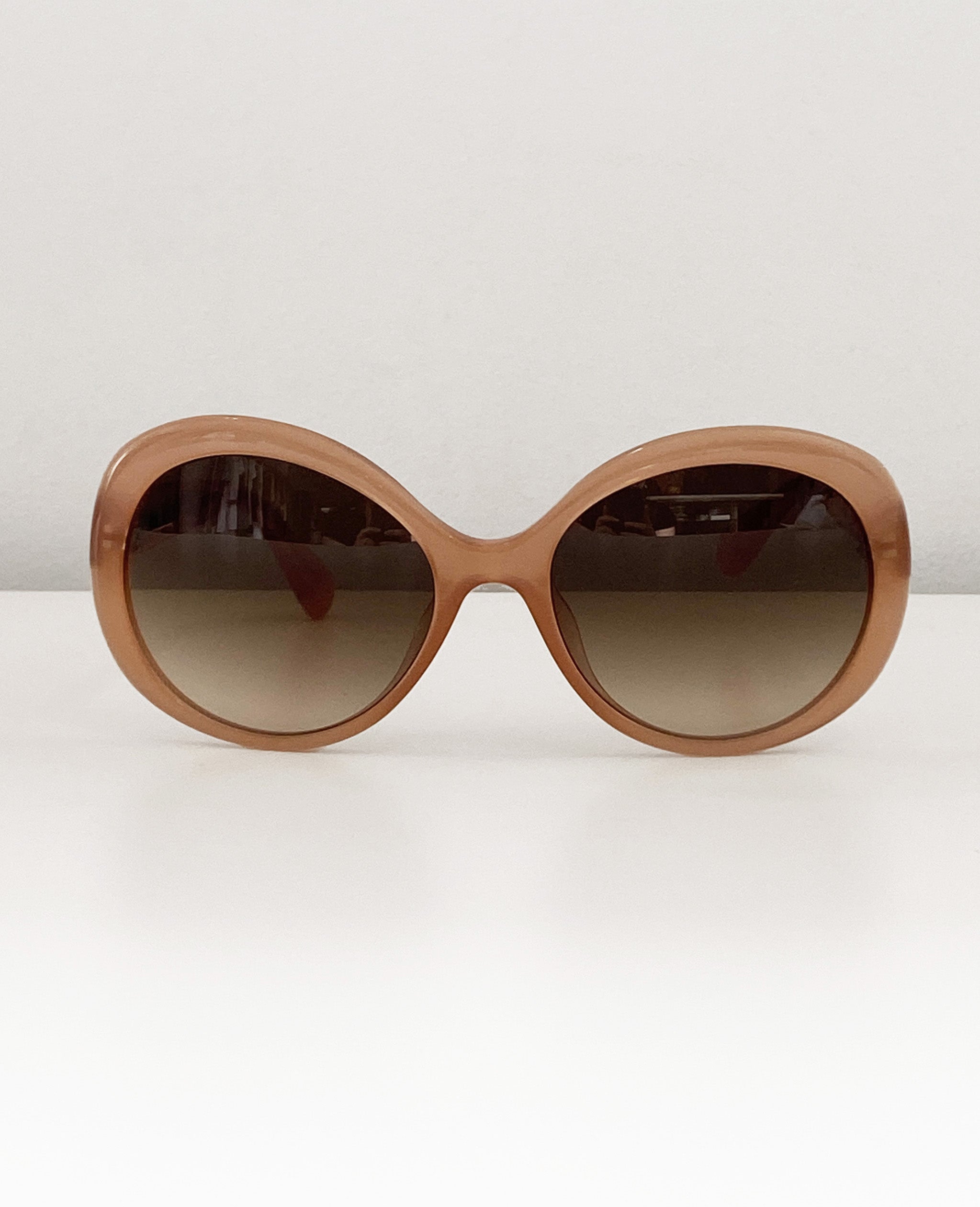 Brown Rounded Sunglasses