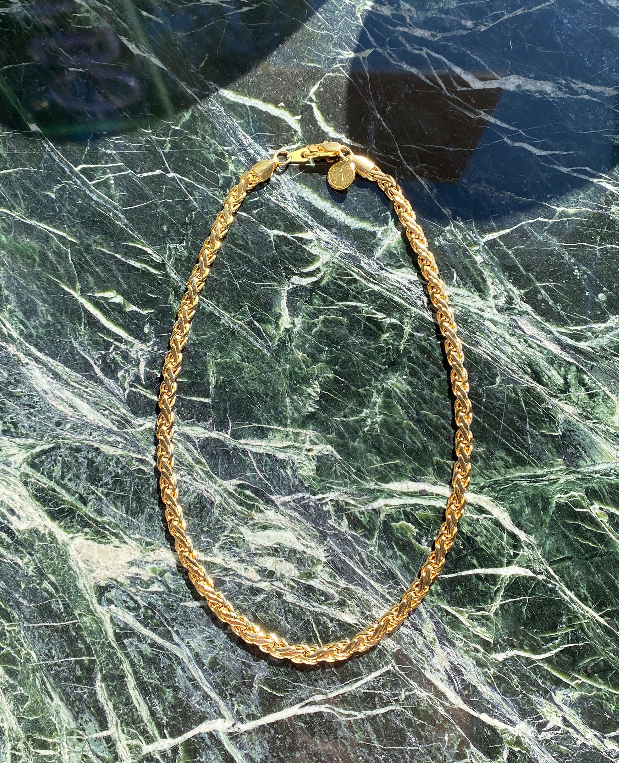 Gold Palma Chain Necklace