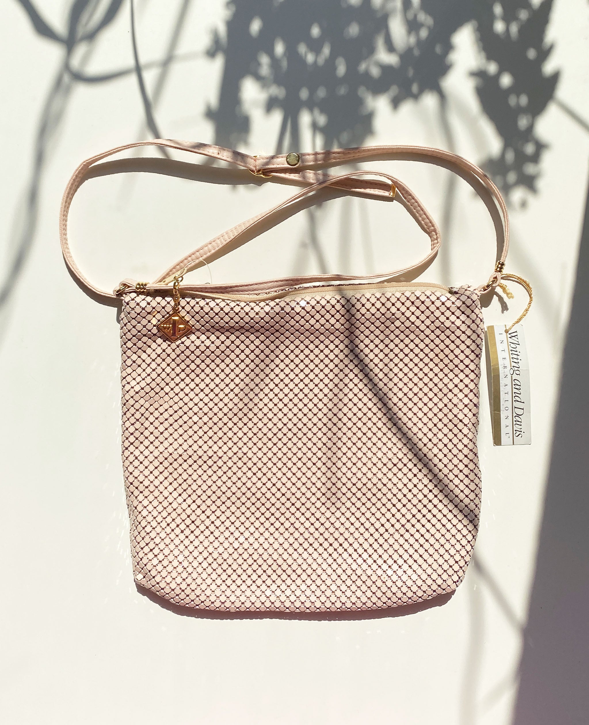 Baby Pink Chainmail Crossbody Bag