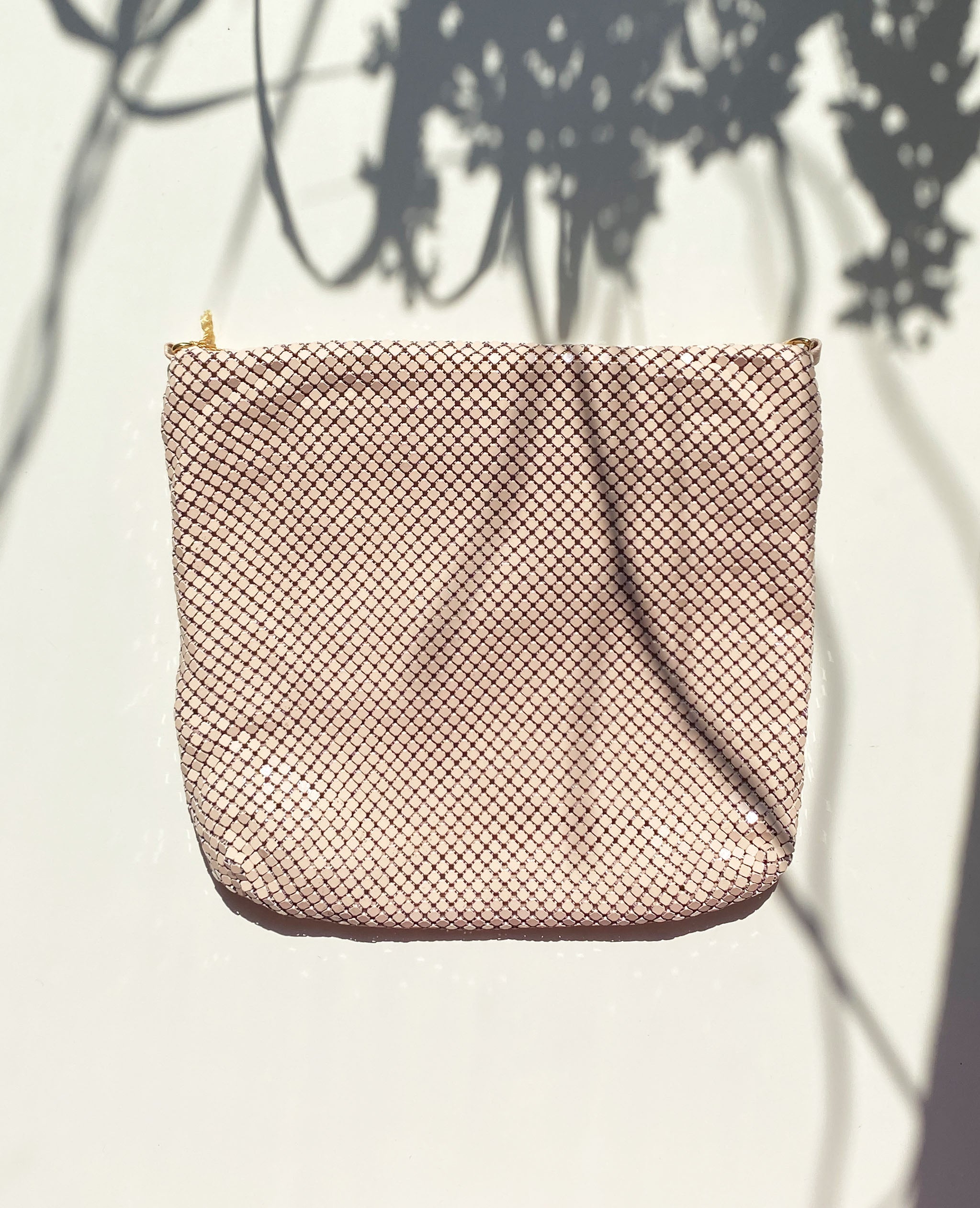Baby Pink Chainmail Crossbody Bag