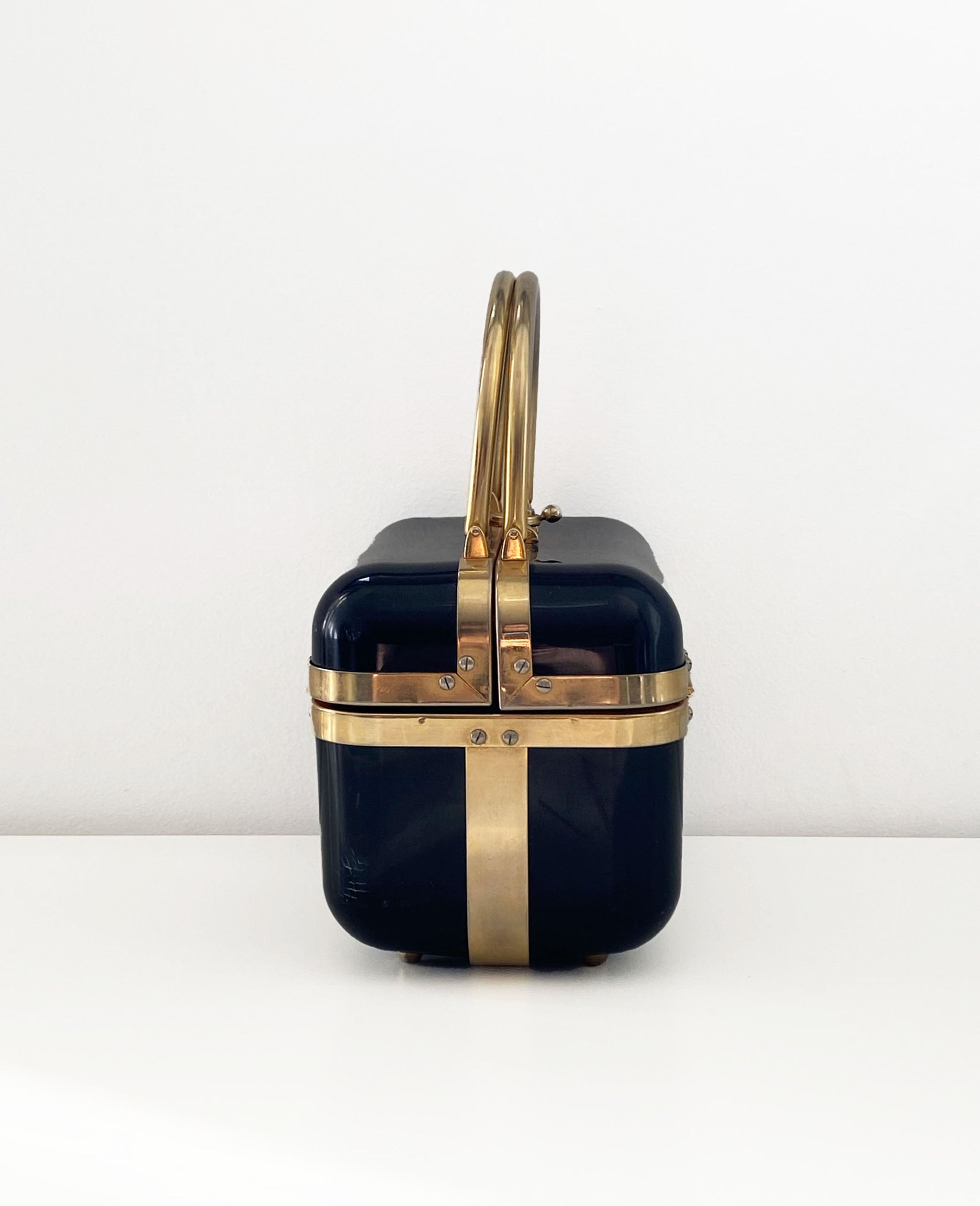 70s Black Box Purse