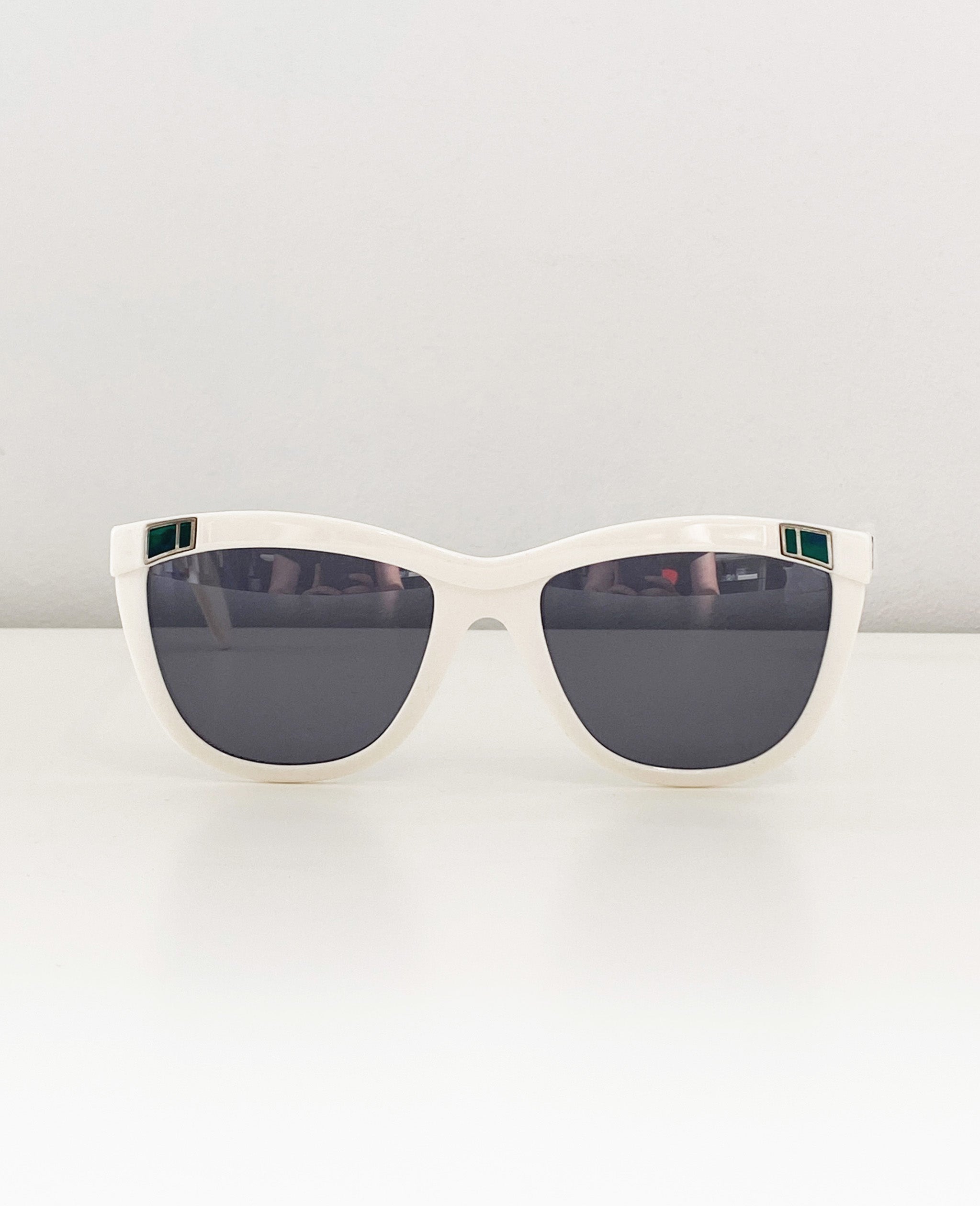70s White Sunglasses