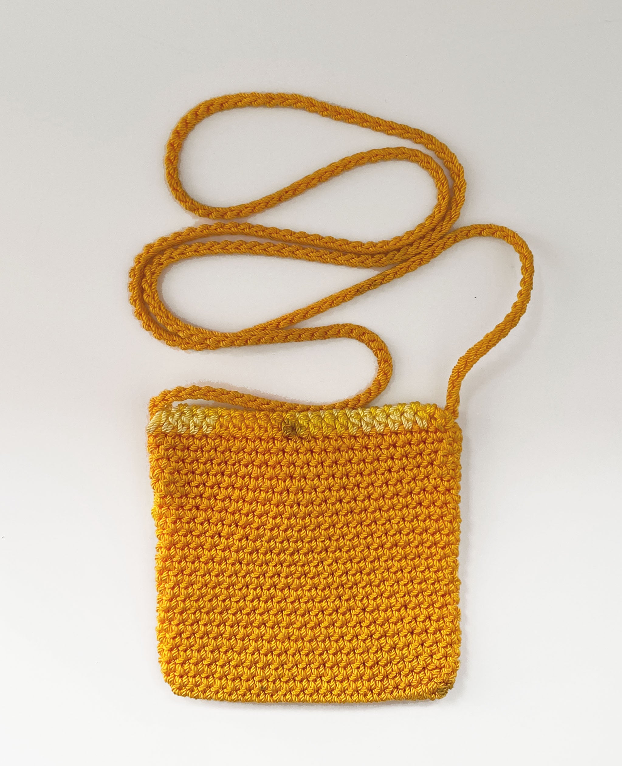 Yellow Daisy Knit Mini Crossbody Bag