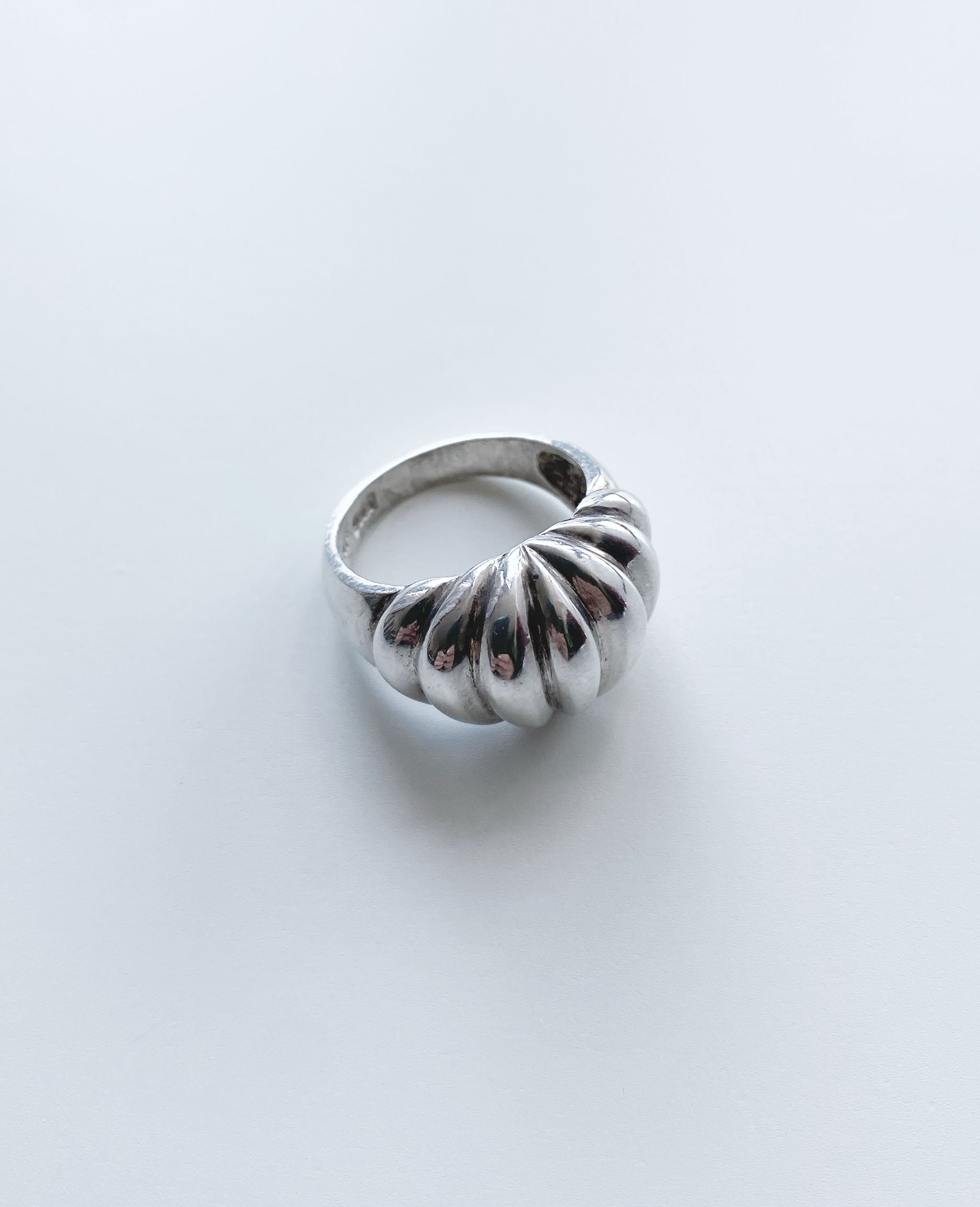 Sterling Silver Abstract Shell Ring