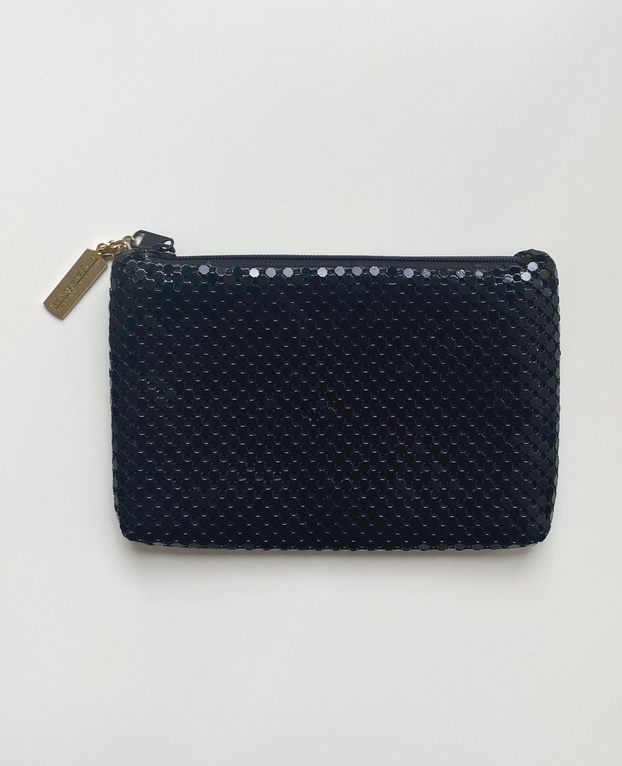 Black Chainmail Zip Pouch