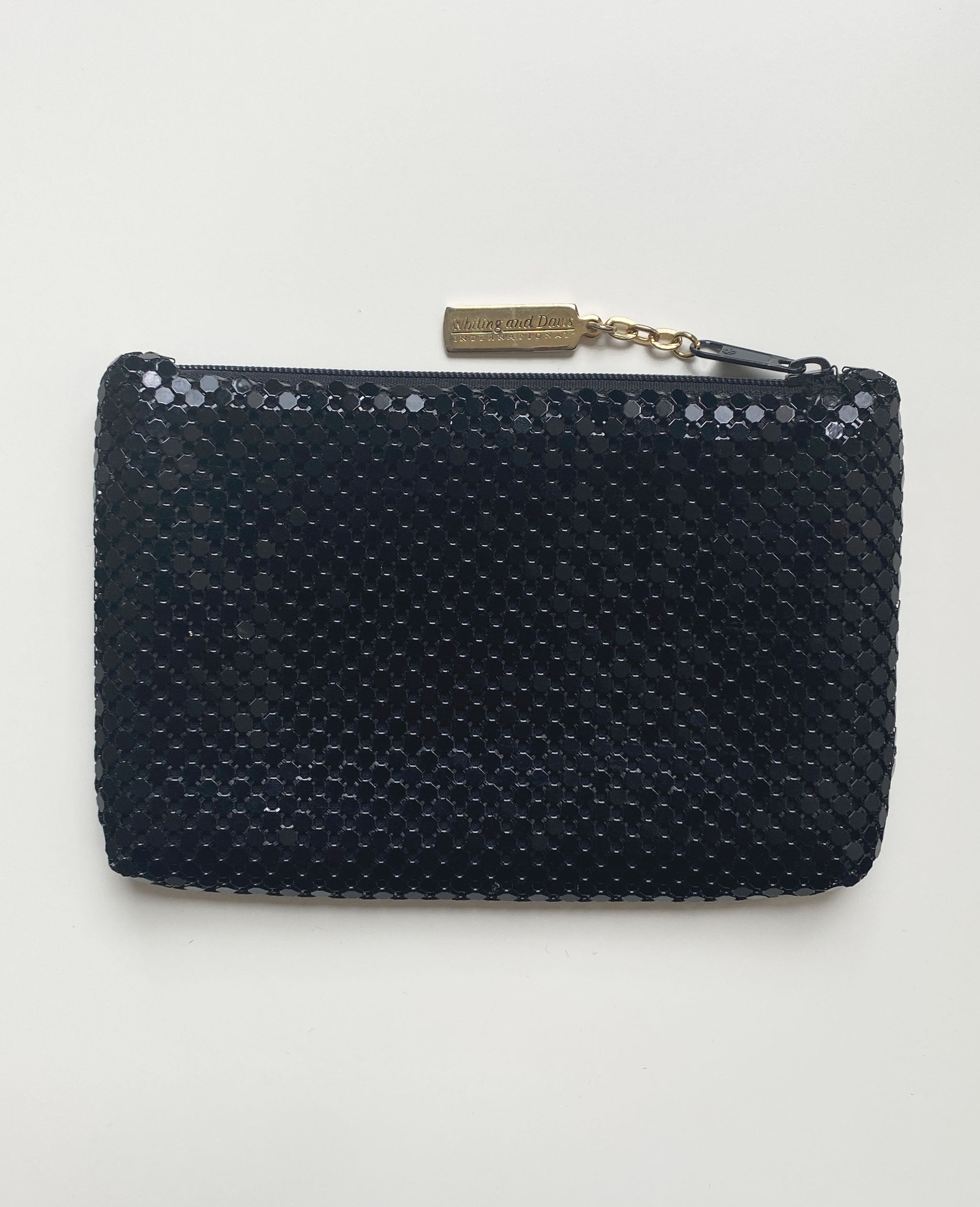 Black Chainmail Zip Pouch