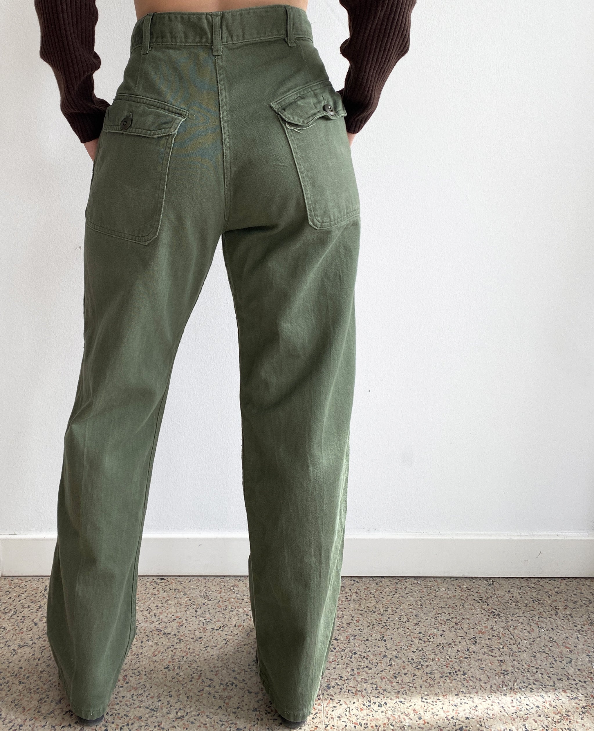 Solid Green Army Pant