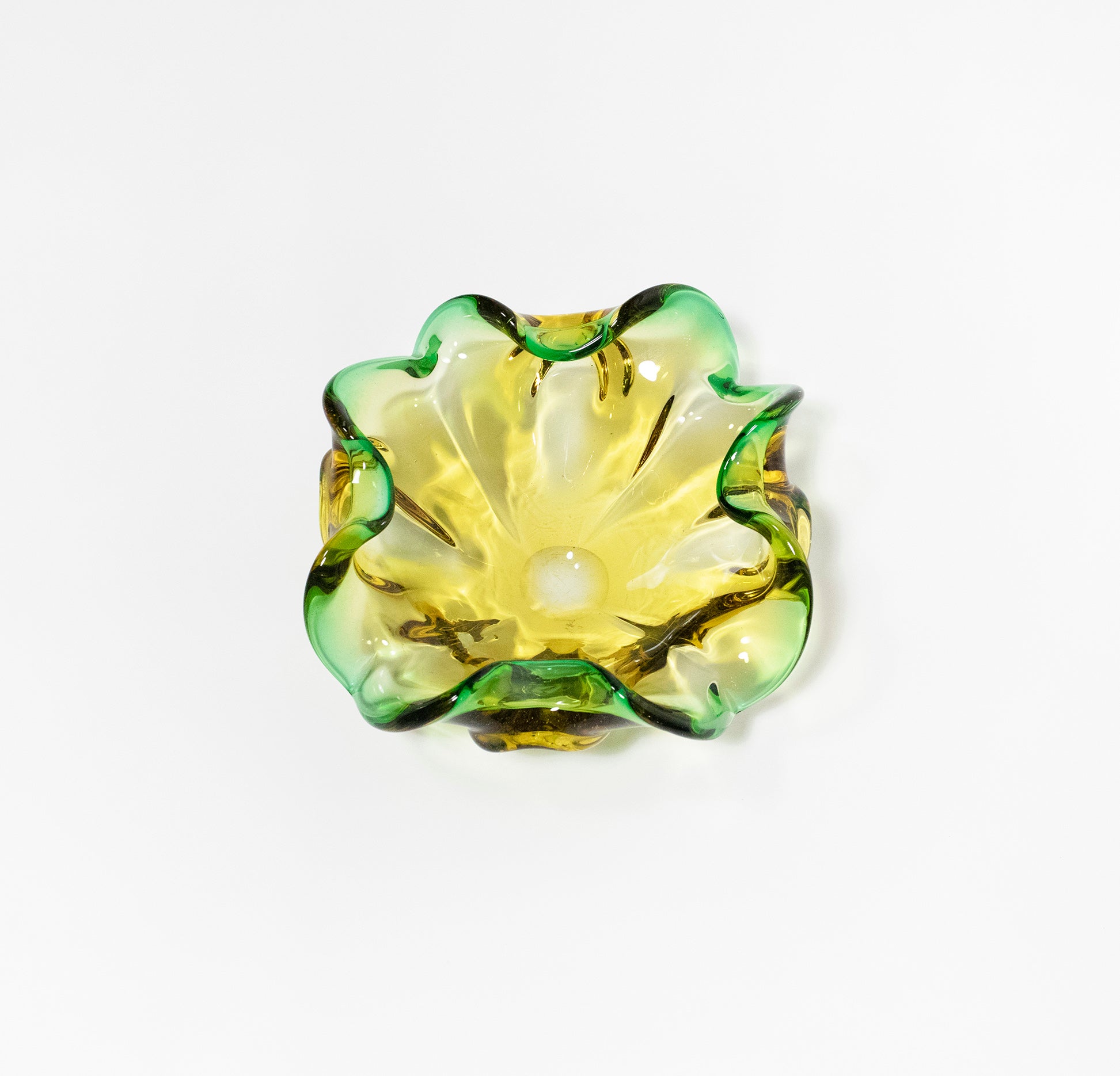 Italian Glass Spring Flower Bowl