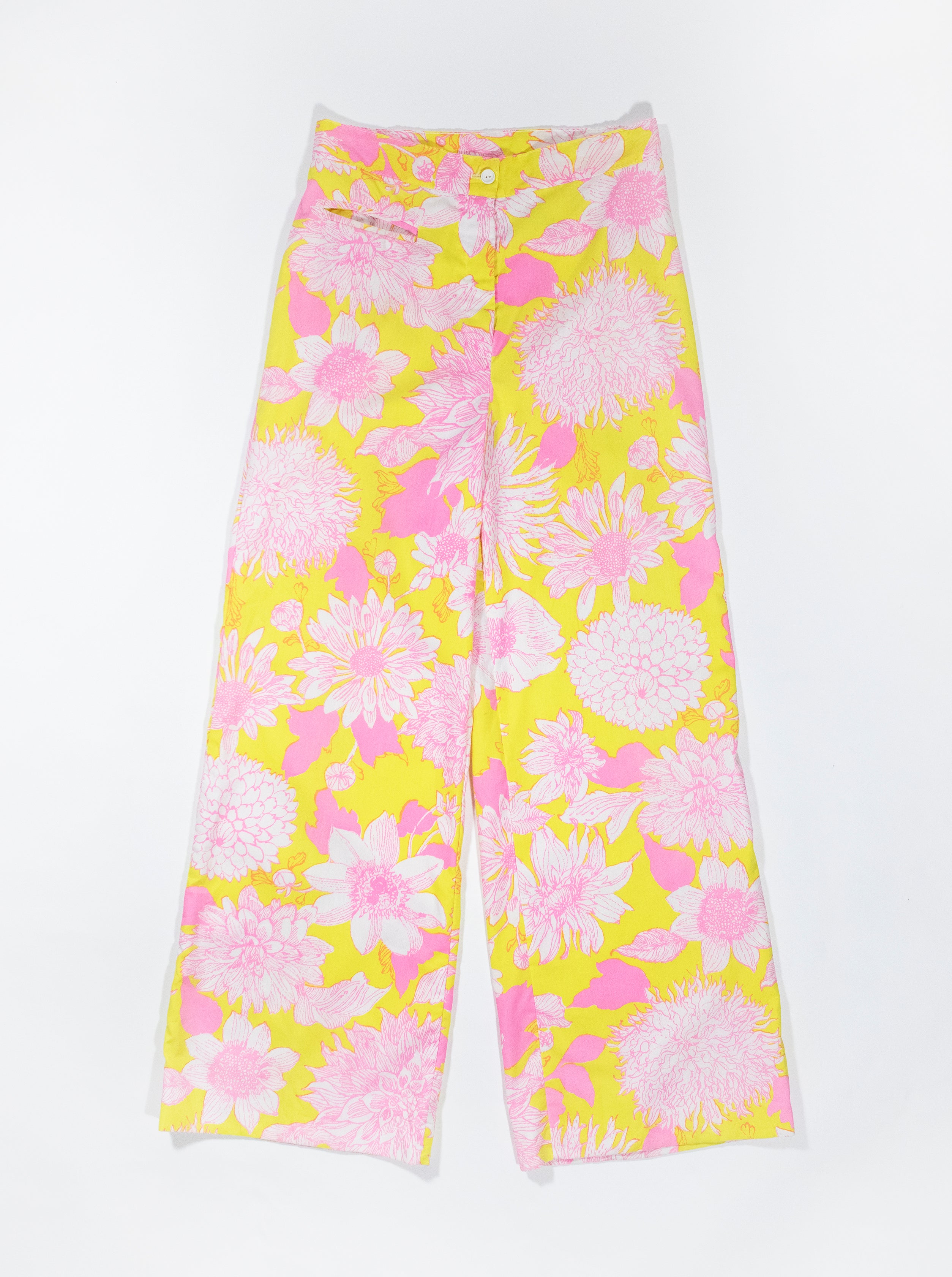 Vintage Floral Cotton Pant