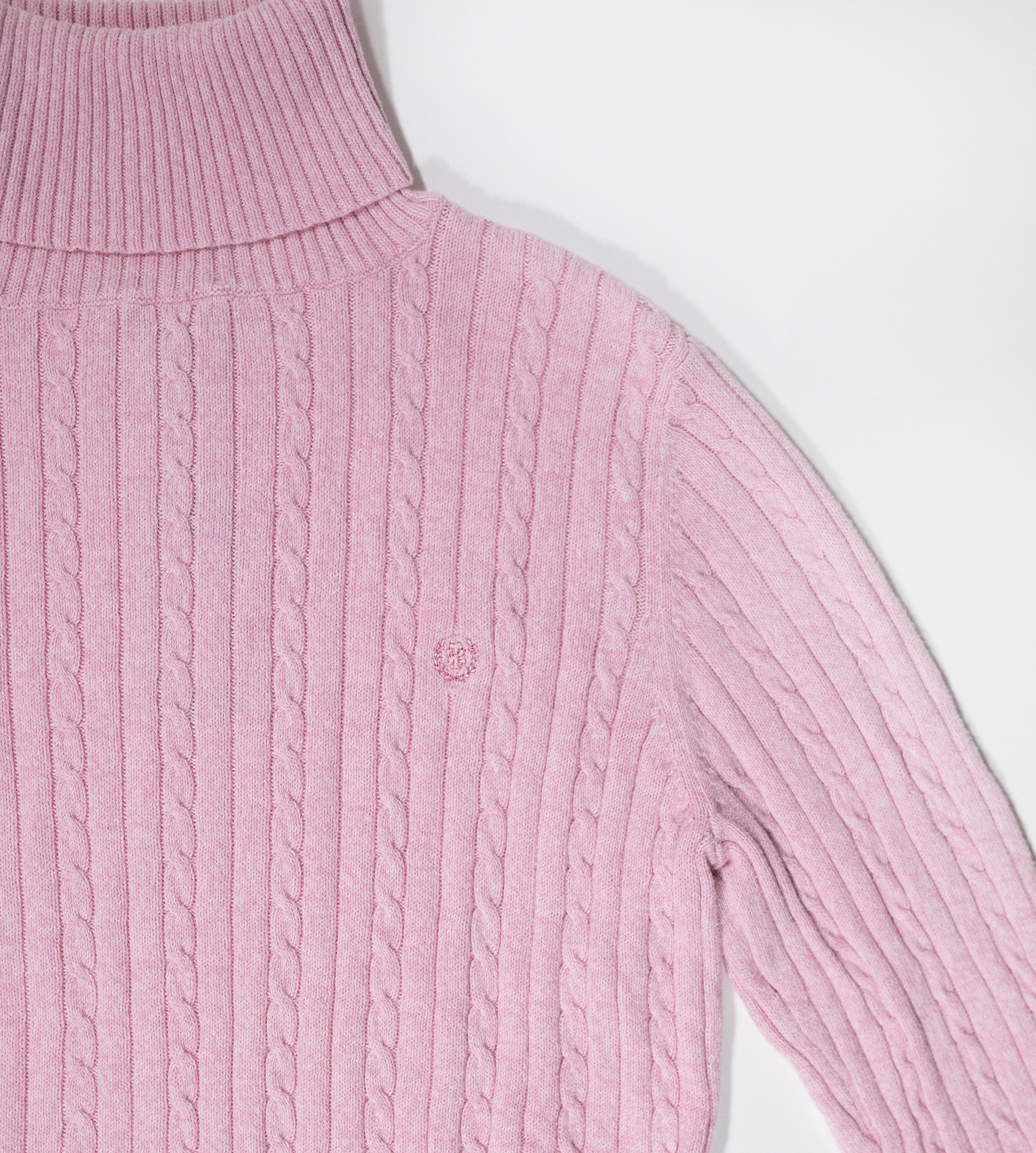 Baby Pink Turtleneck Sweater