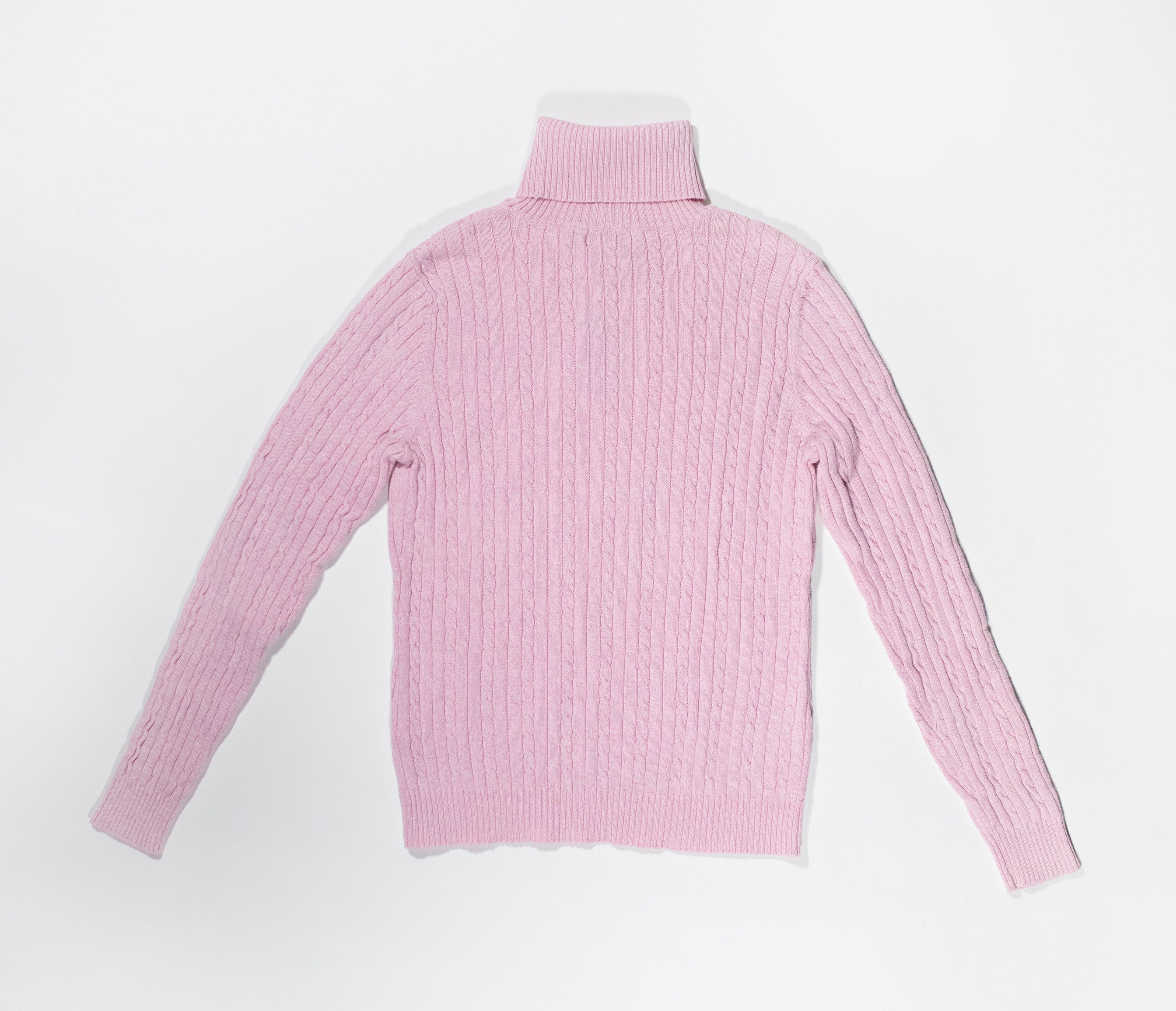 Baby Pink Turtleneck Sweater
