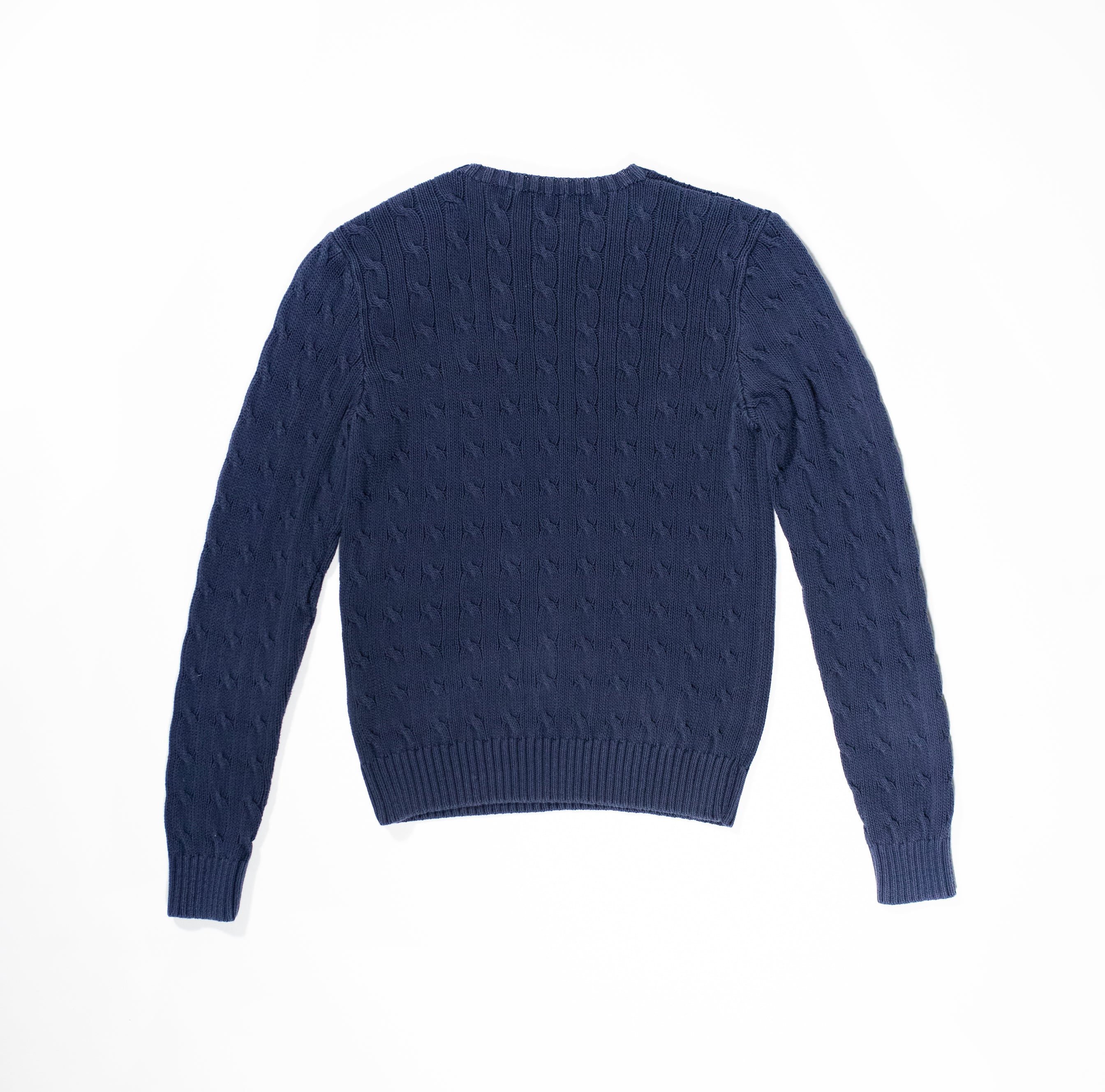 Navy Cable Knit Sweater