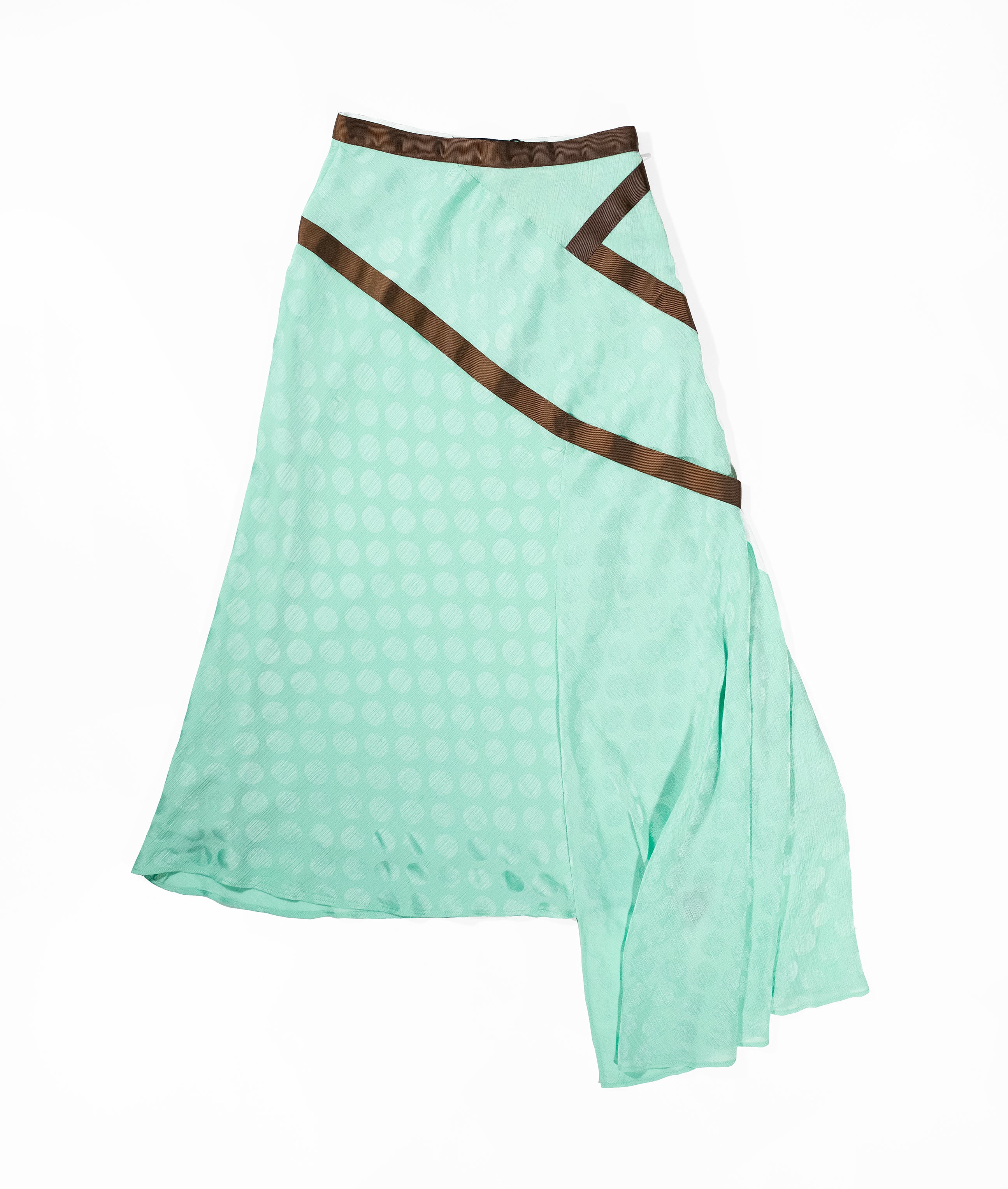 Mint Green Asymmetrical Skirt