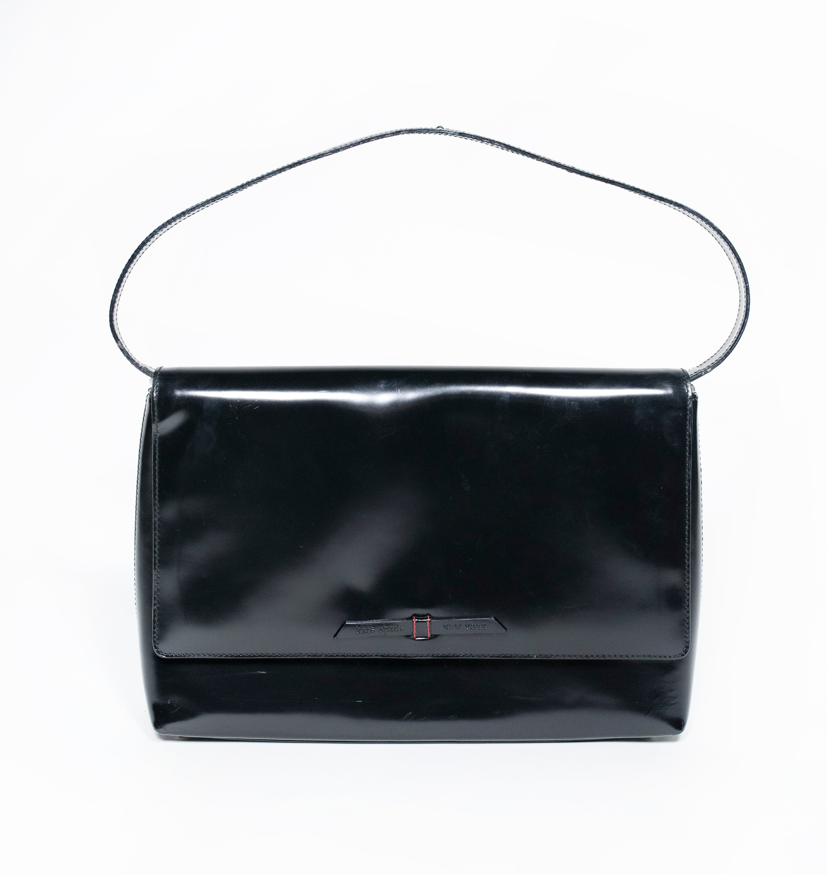 Vintage Black Patent Bag