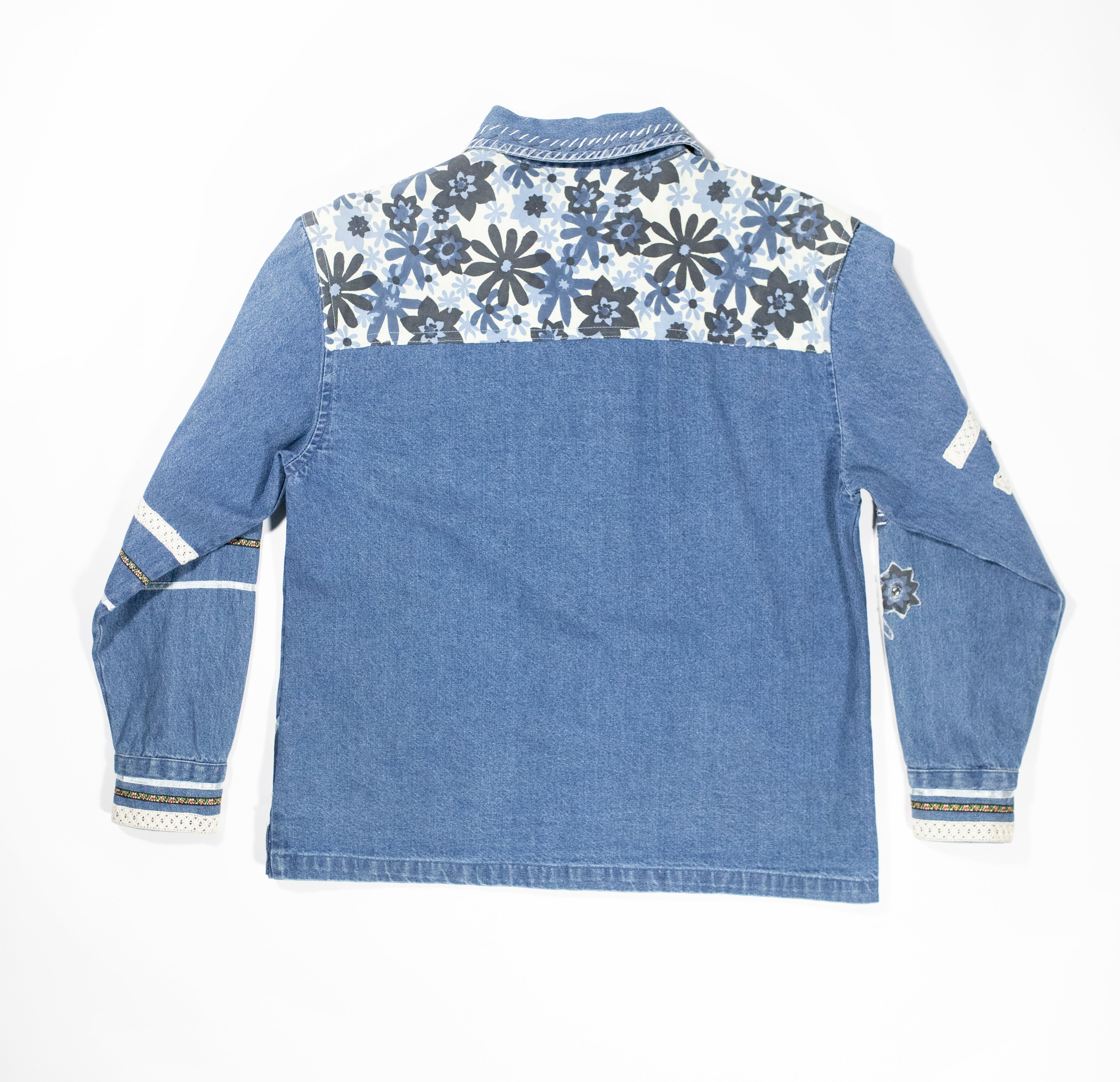 Embellished Stitch Denim Jacket