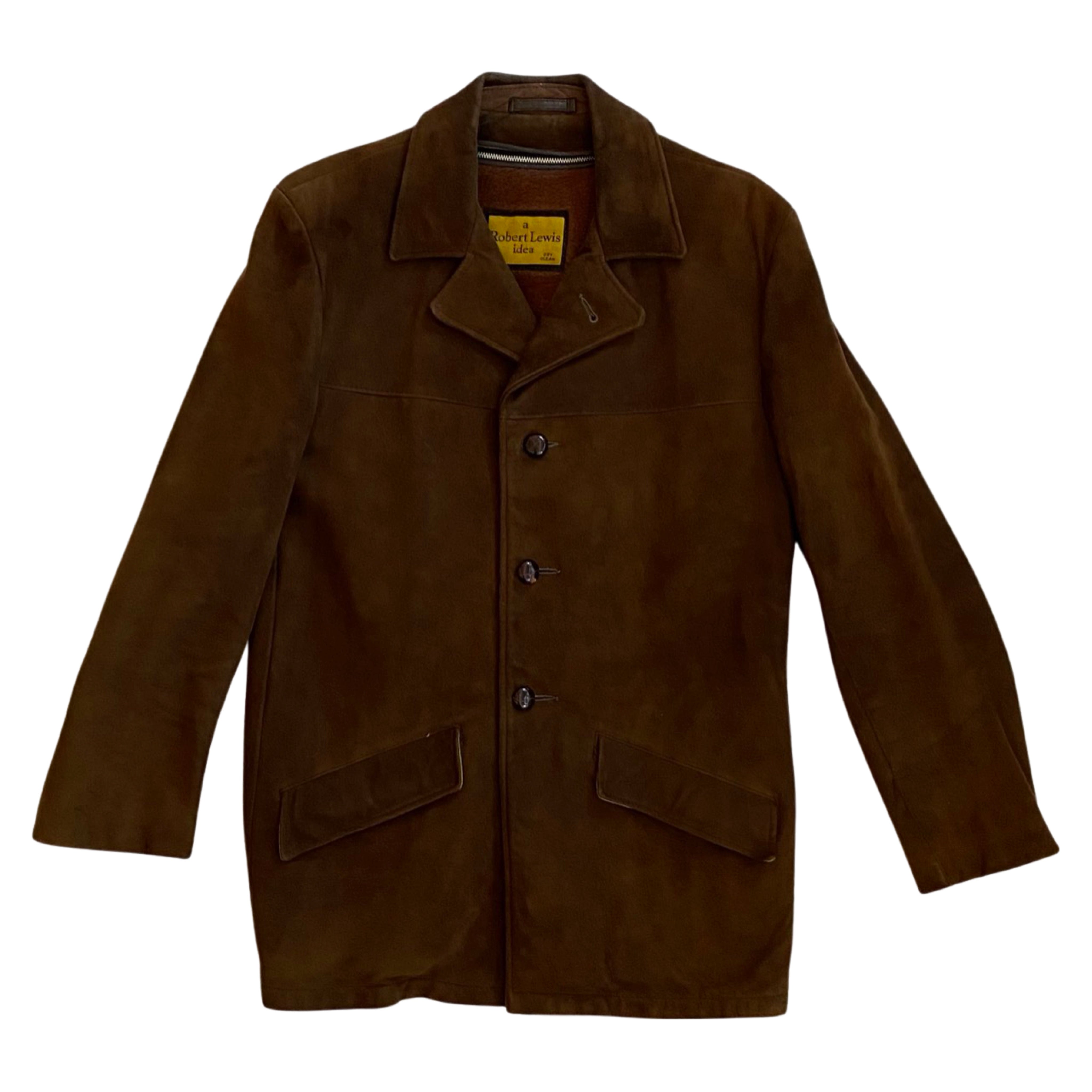 Vintage Brown Suede Coat