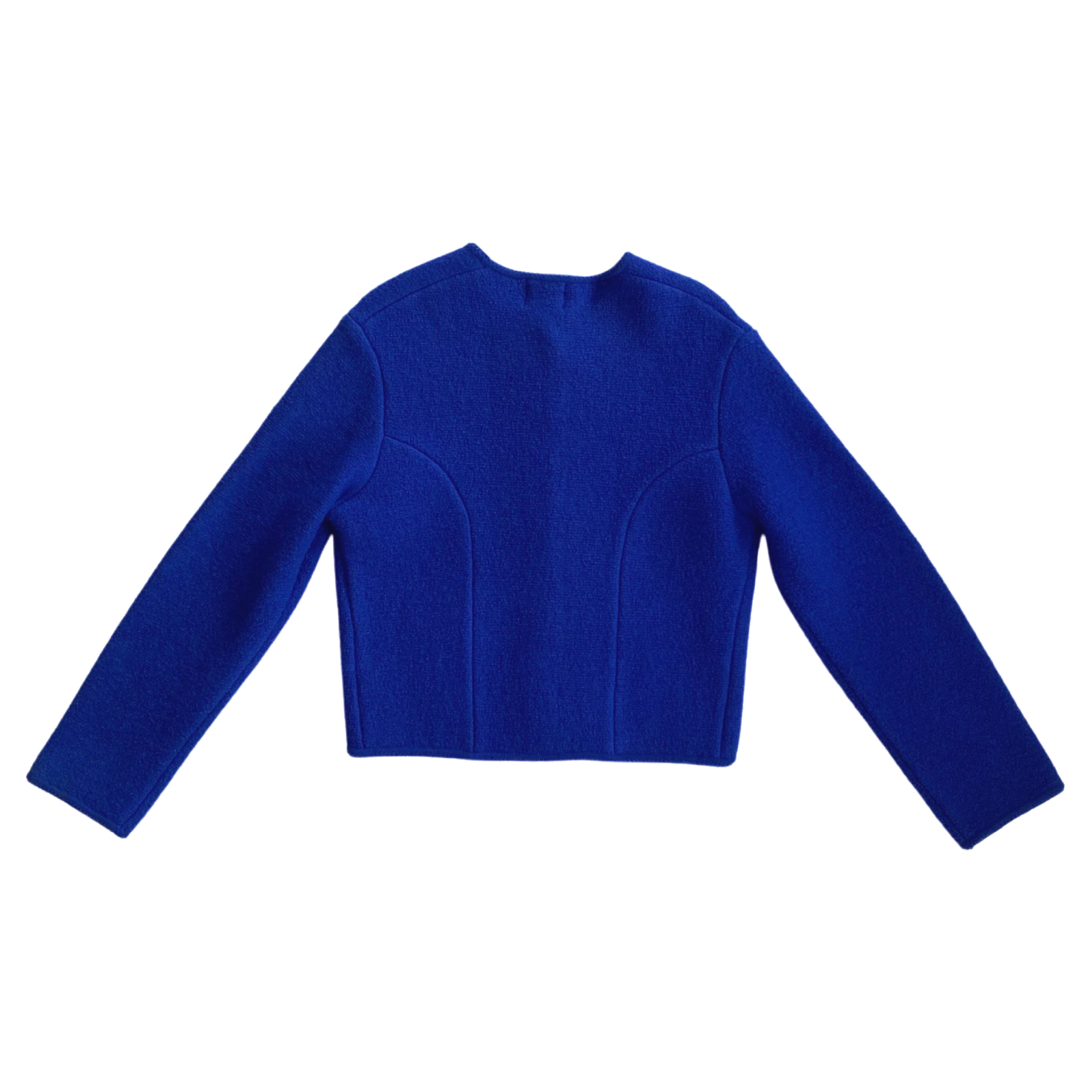 Cobalt Blue Wool Coat