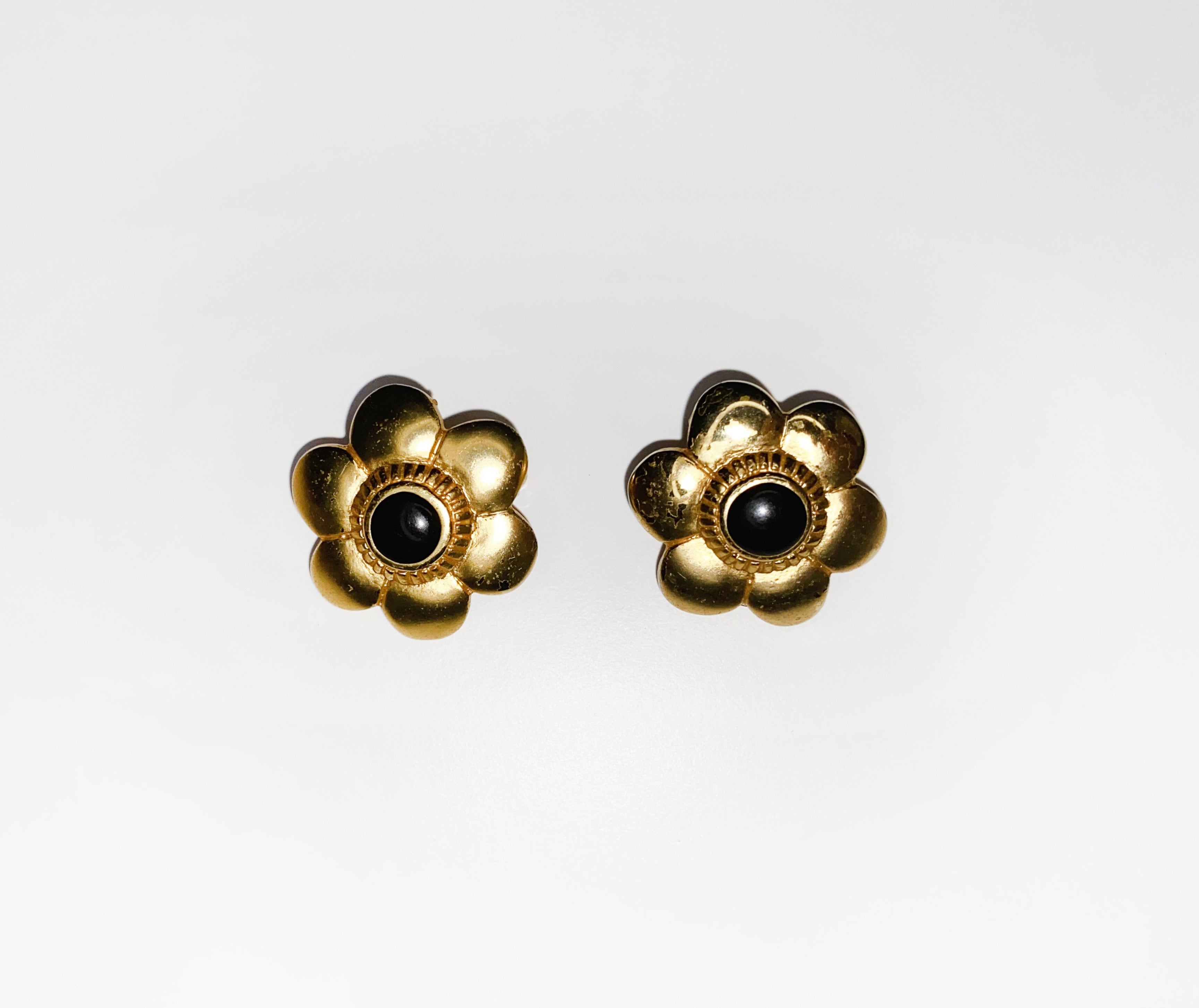 Flower Clip Earrings