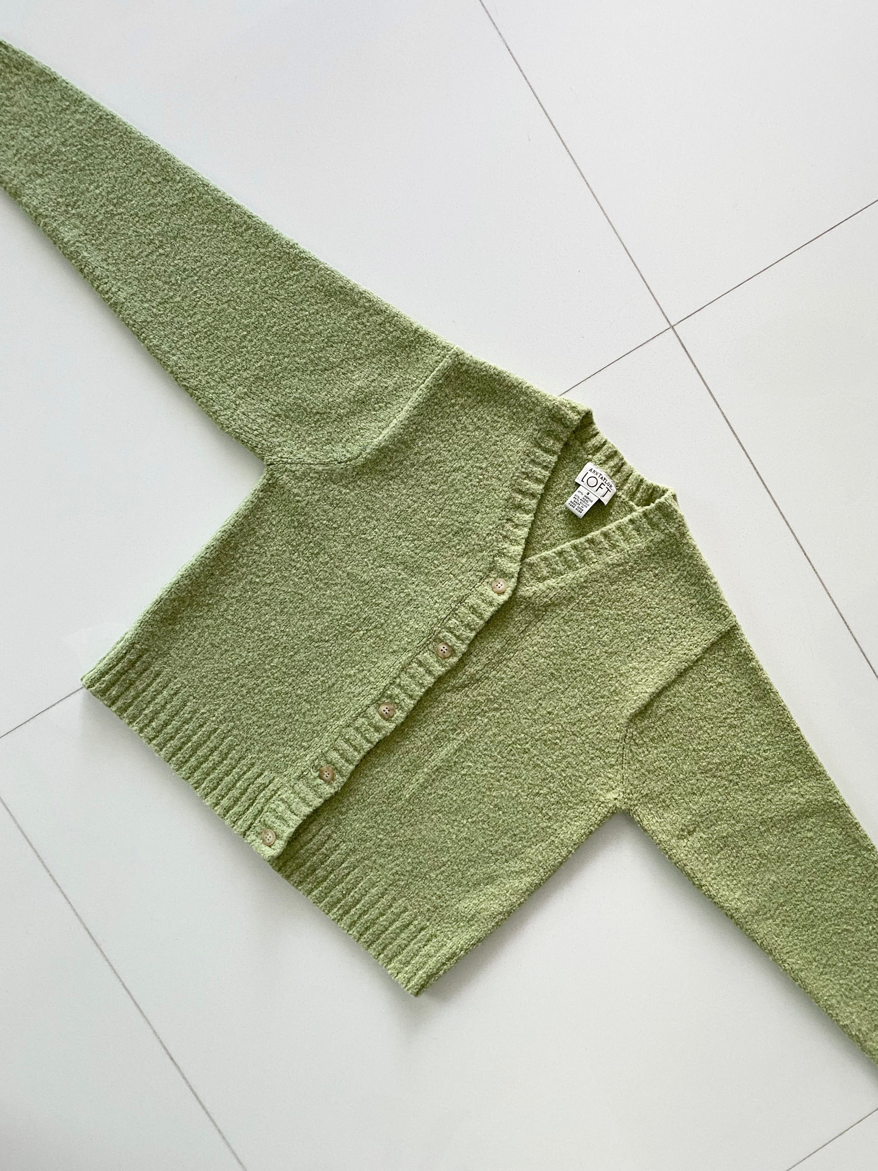 Green Textured Sweater