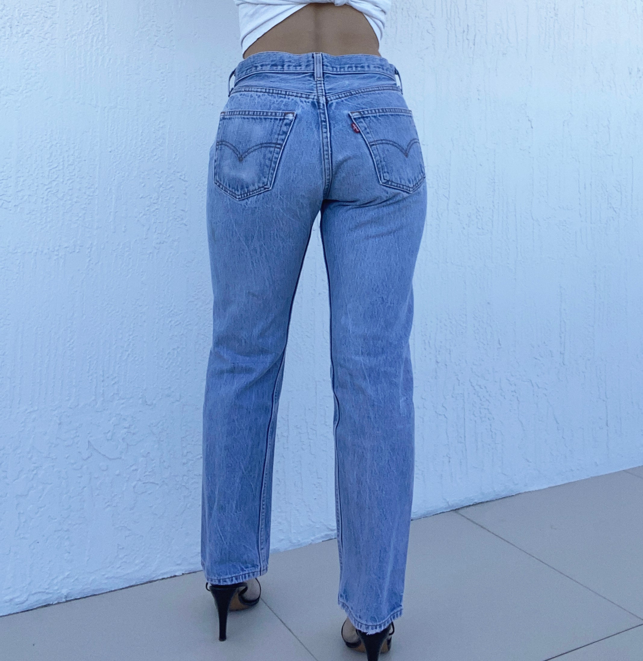 Vintage High-Waisted Button Fly Levi's Jeans