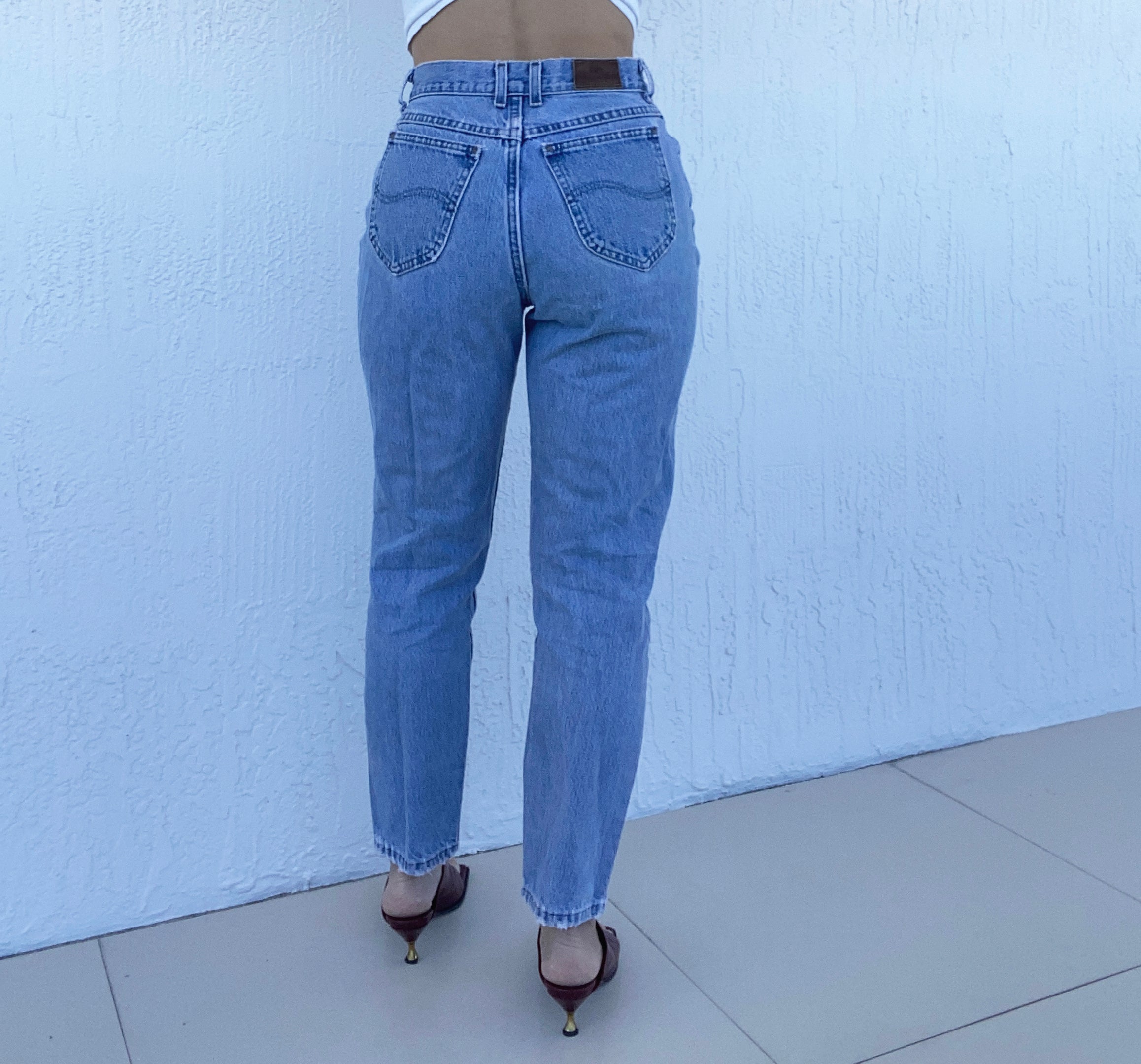 High-Waisted Lee Jeans