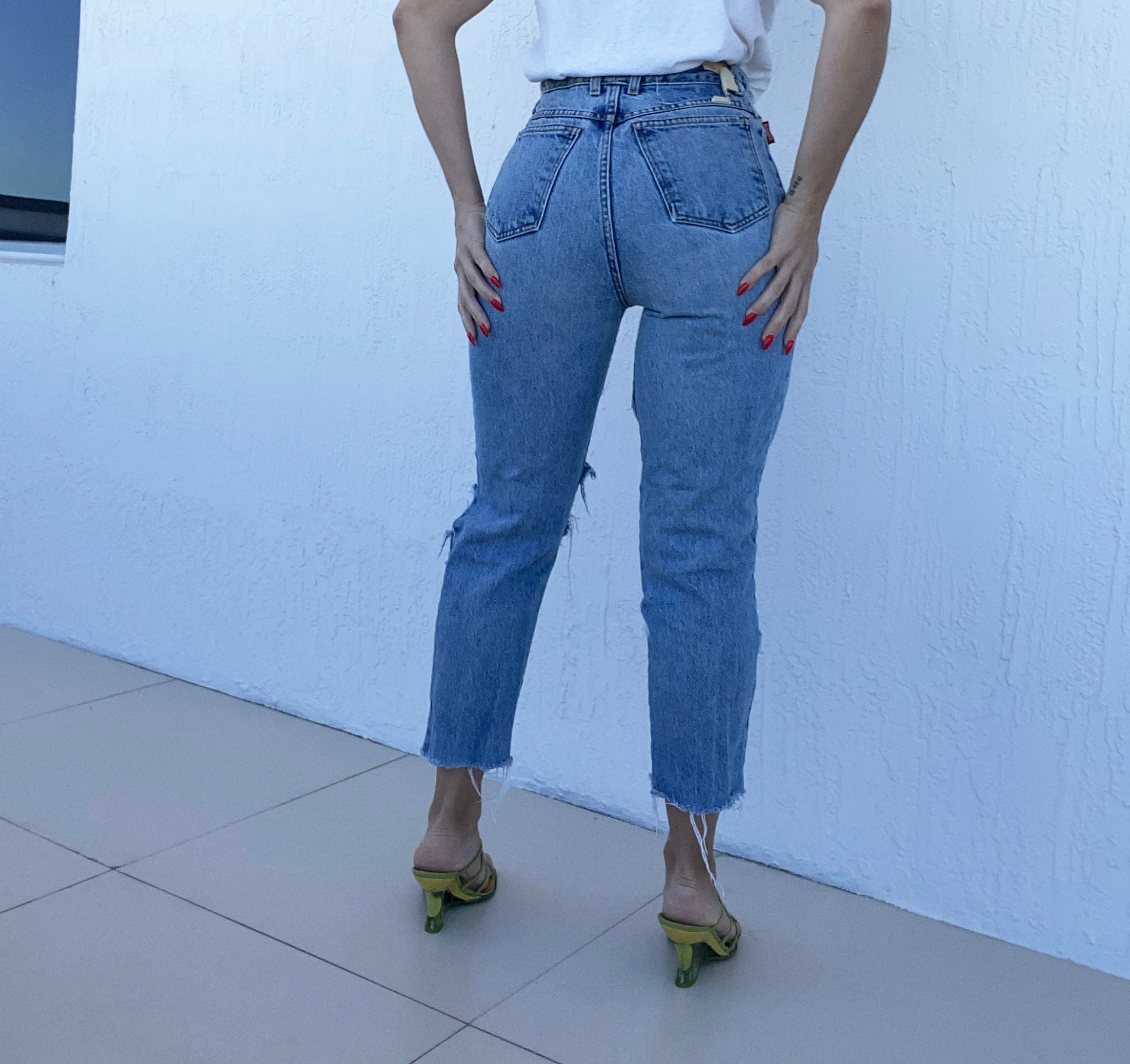 Vintage Distressed Bongo Jeans