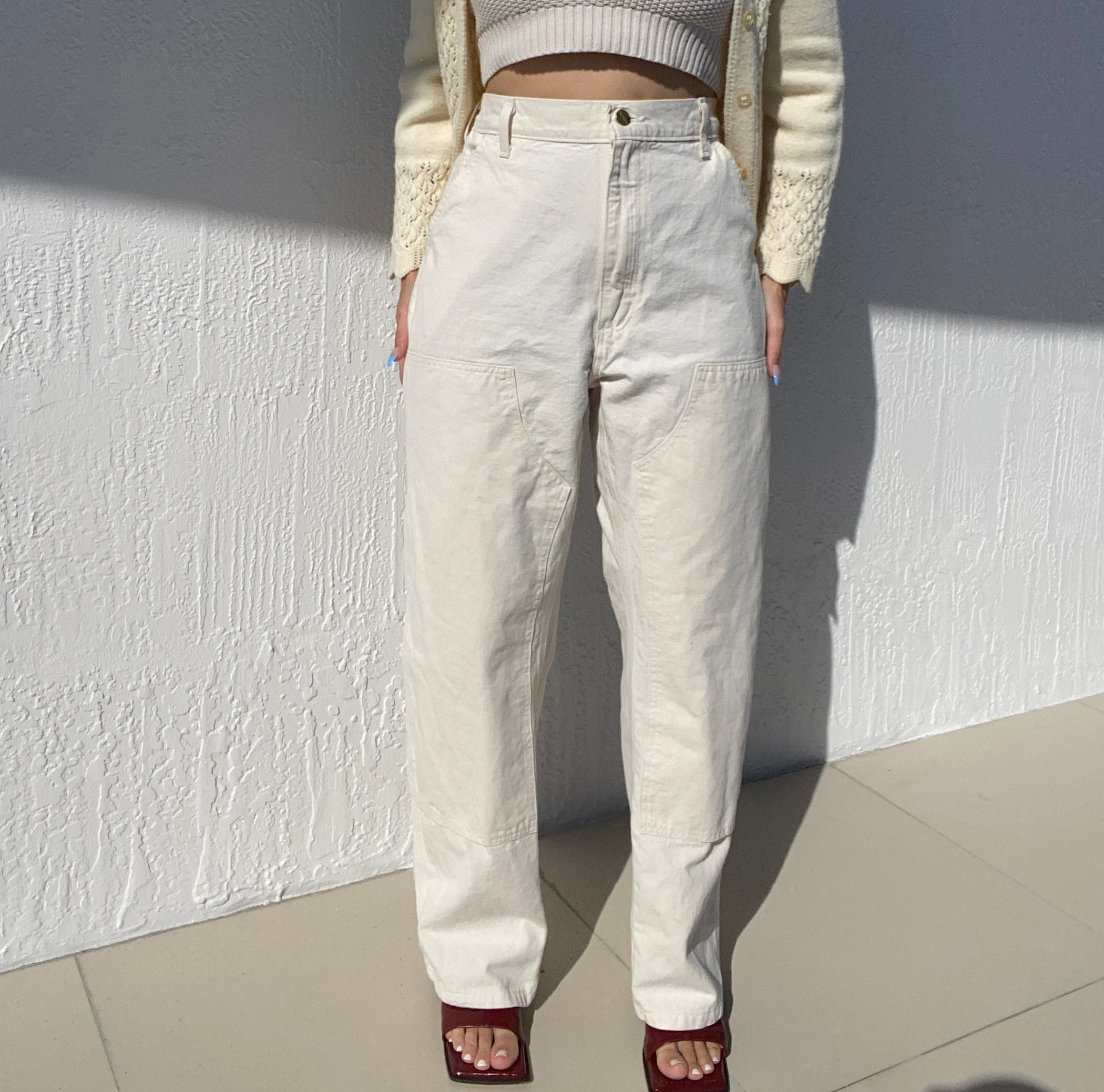 White Workwear Pant