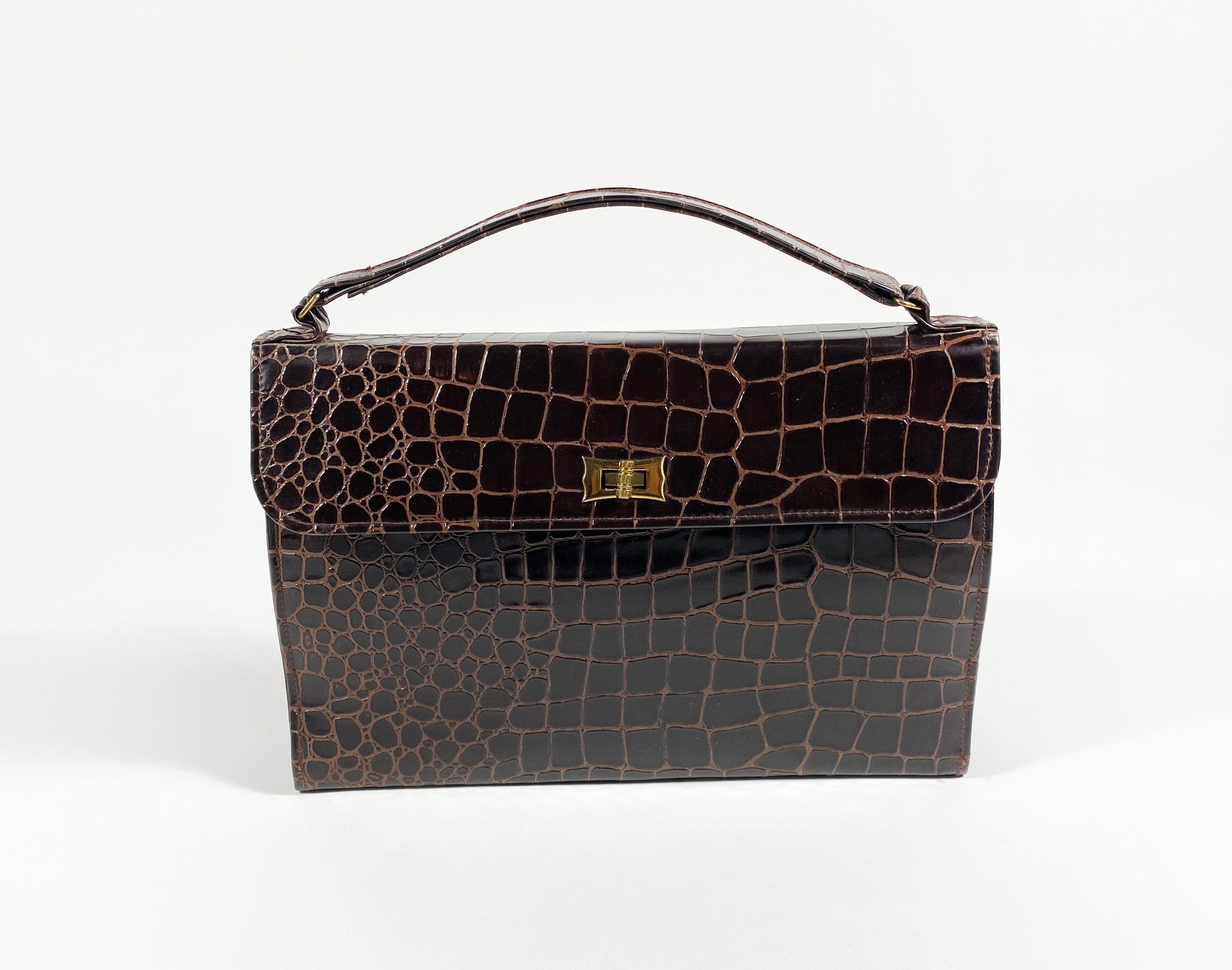 Embossed Faux Leather Bag