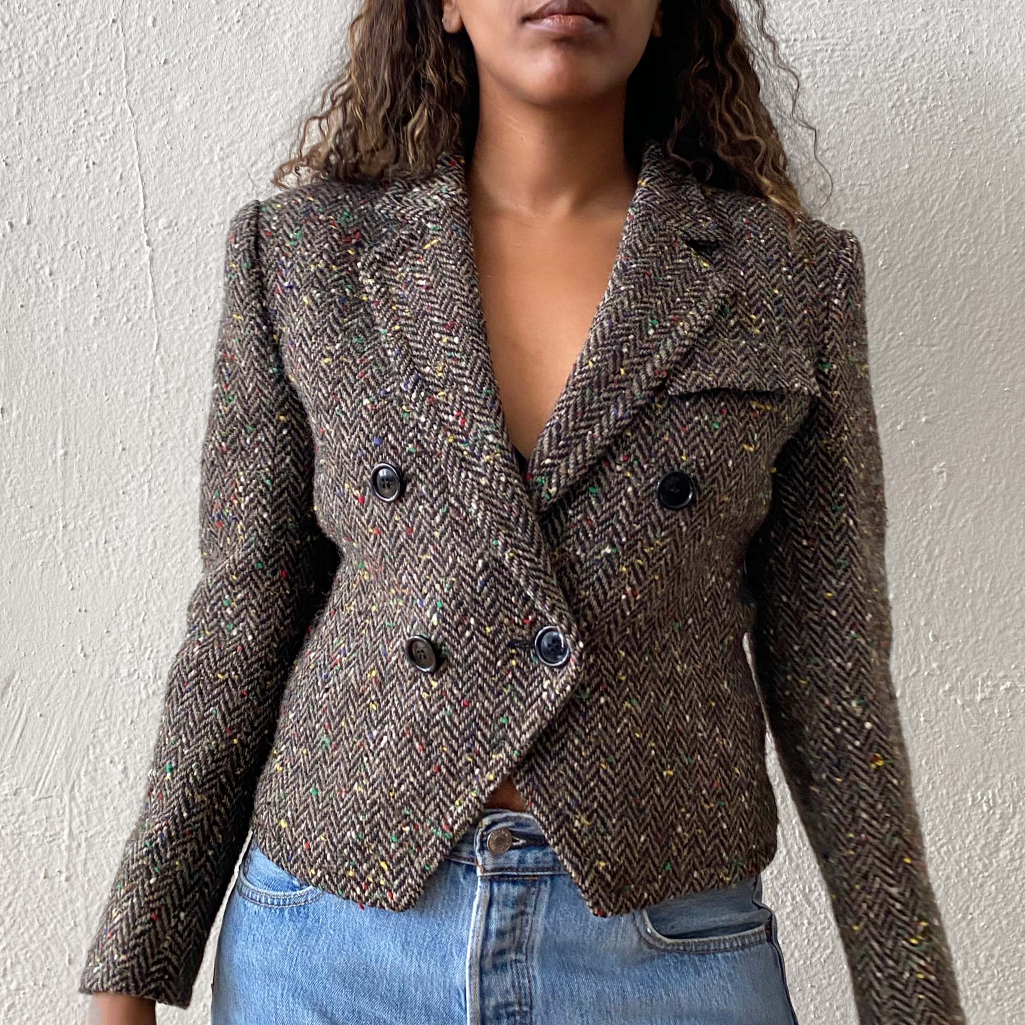 Vintage Multi-Color Tweed Jacket