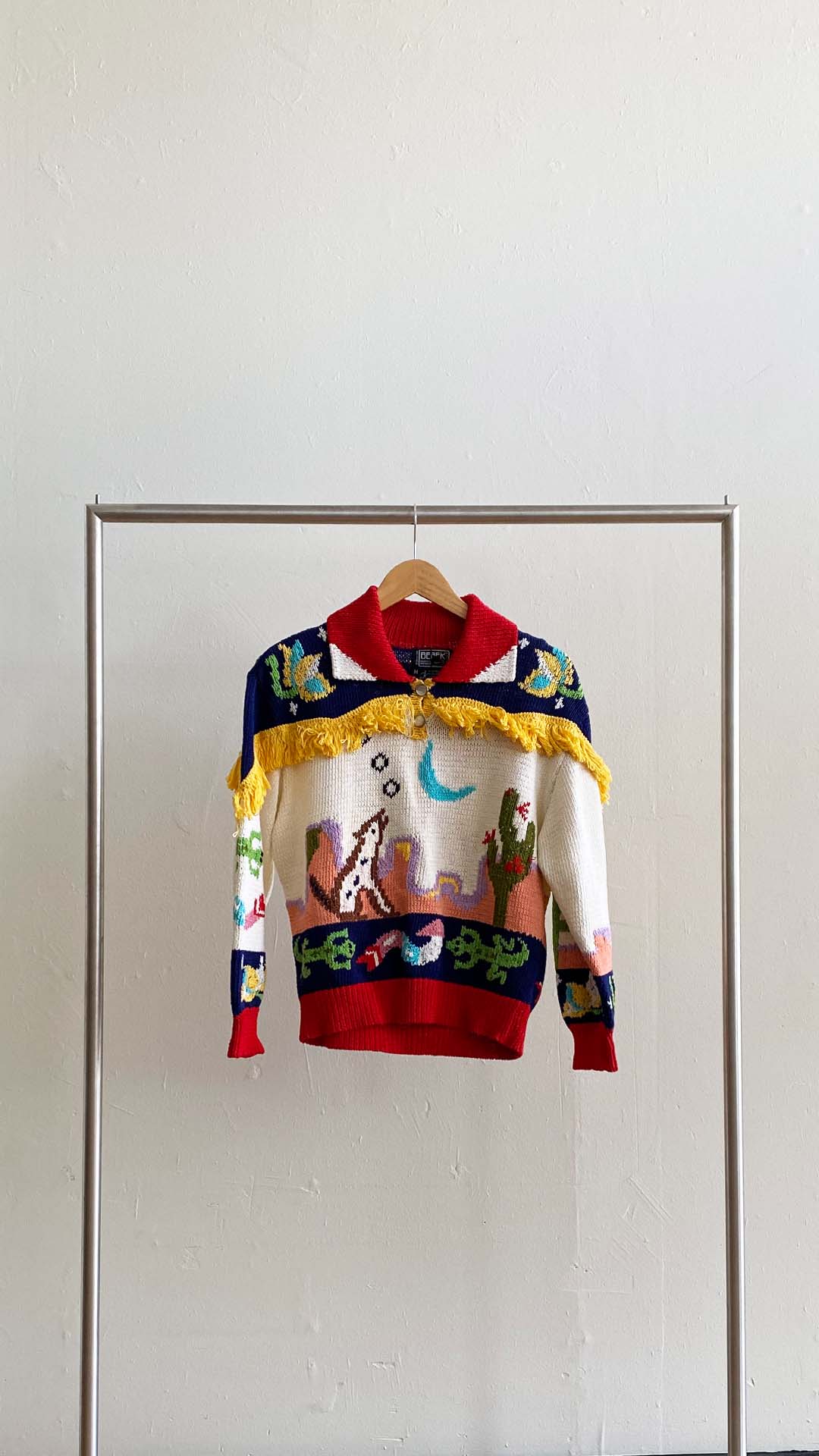 Vintage Cowboy Fringe Sweater