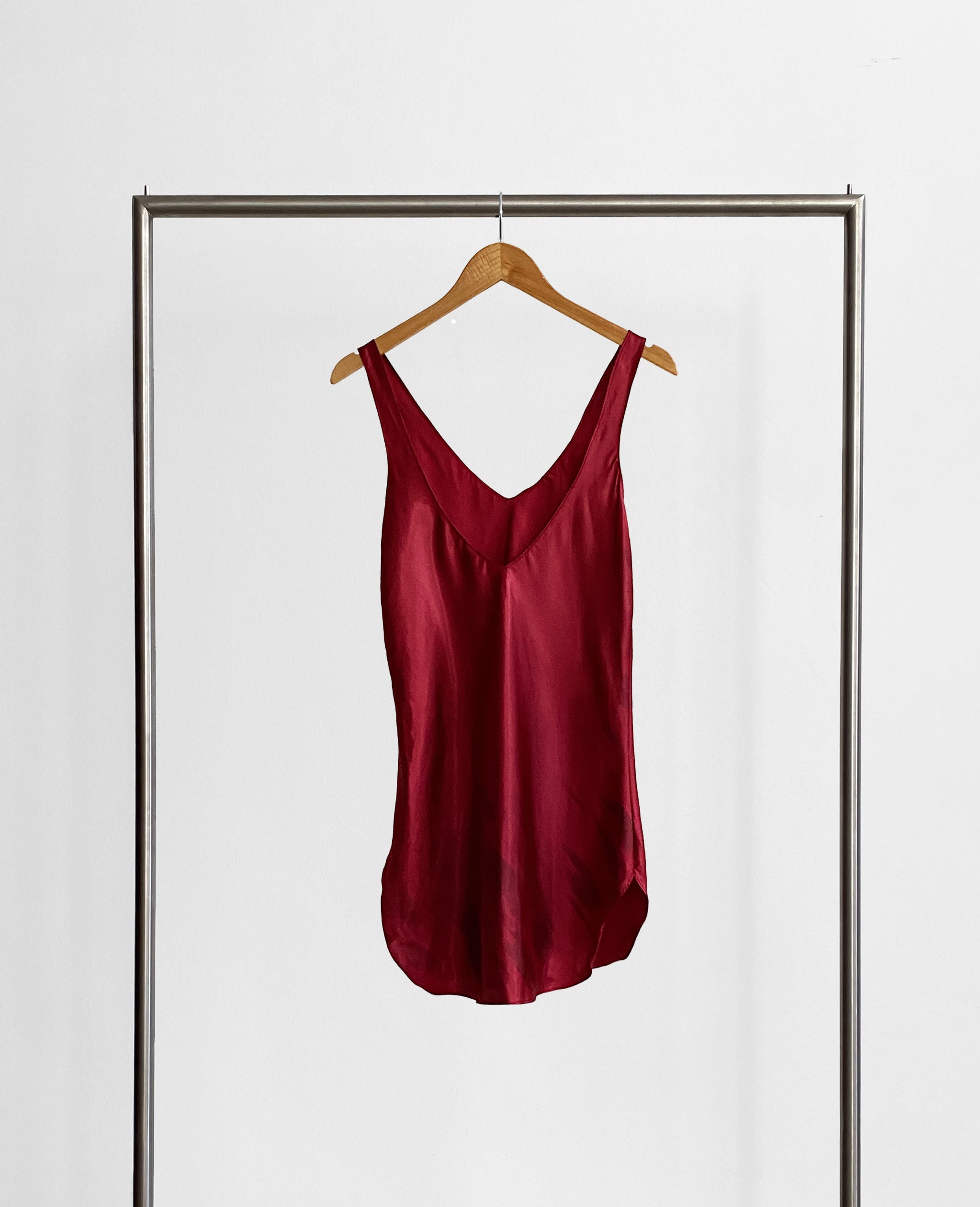 Cranberry Slip Dress