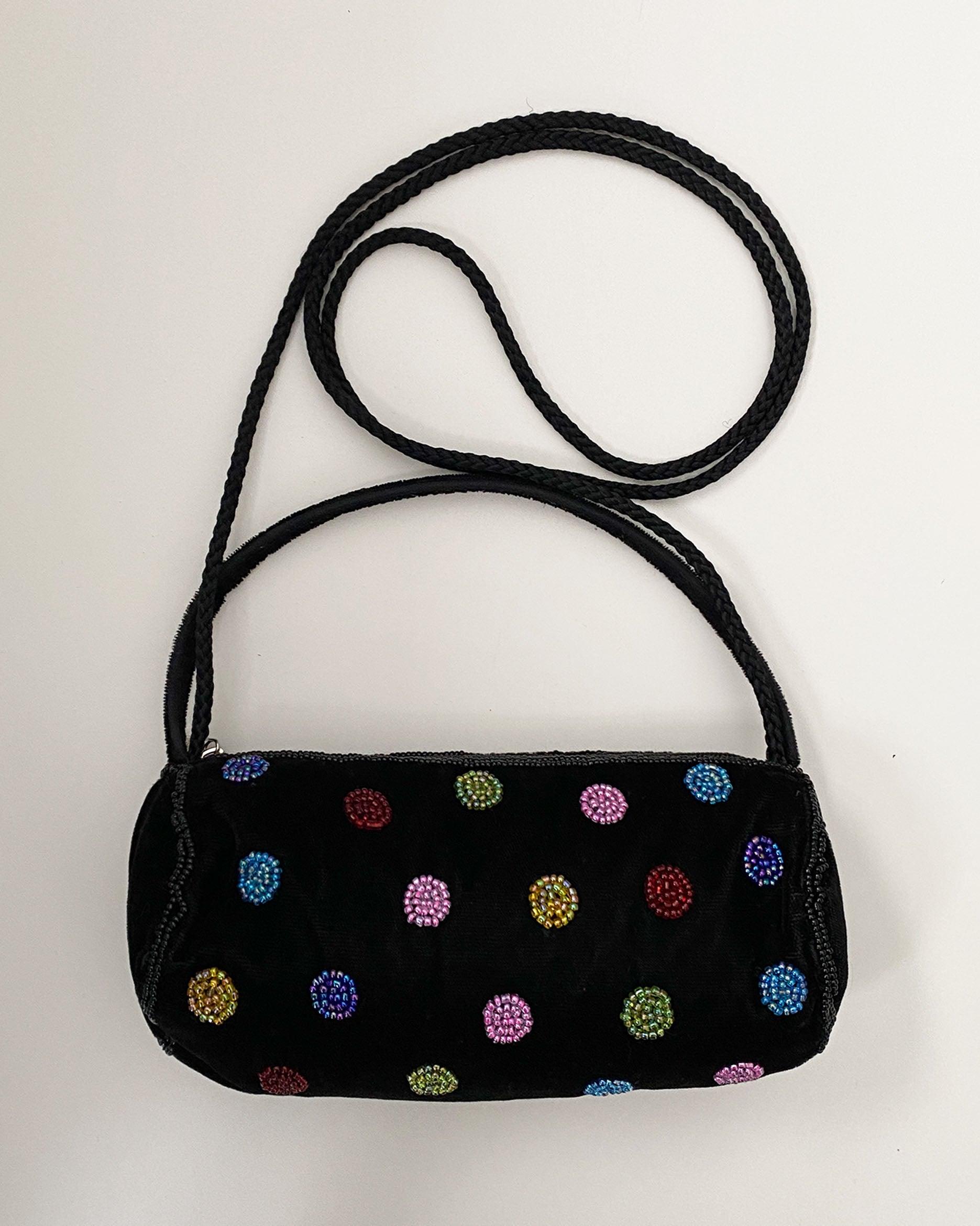 Mini Velvet Beaded Bag