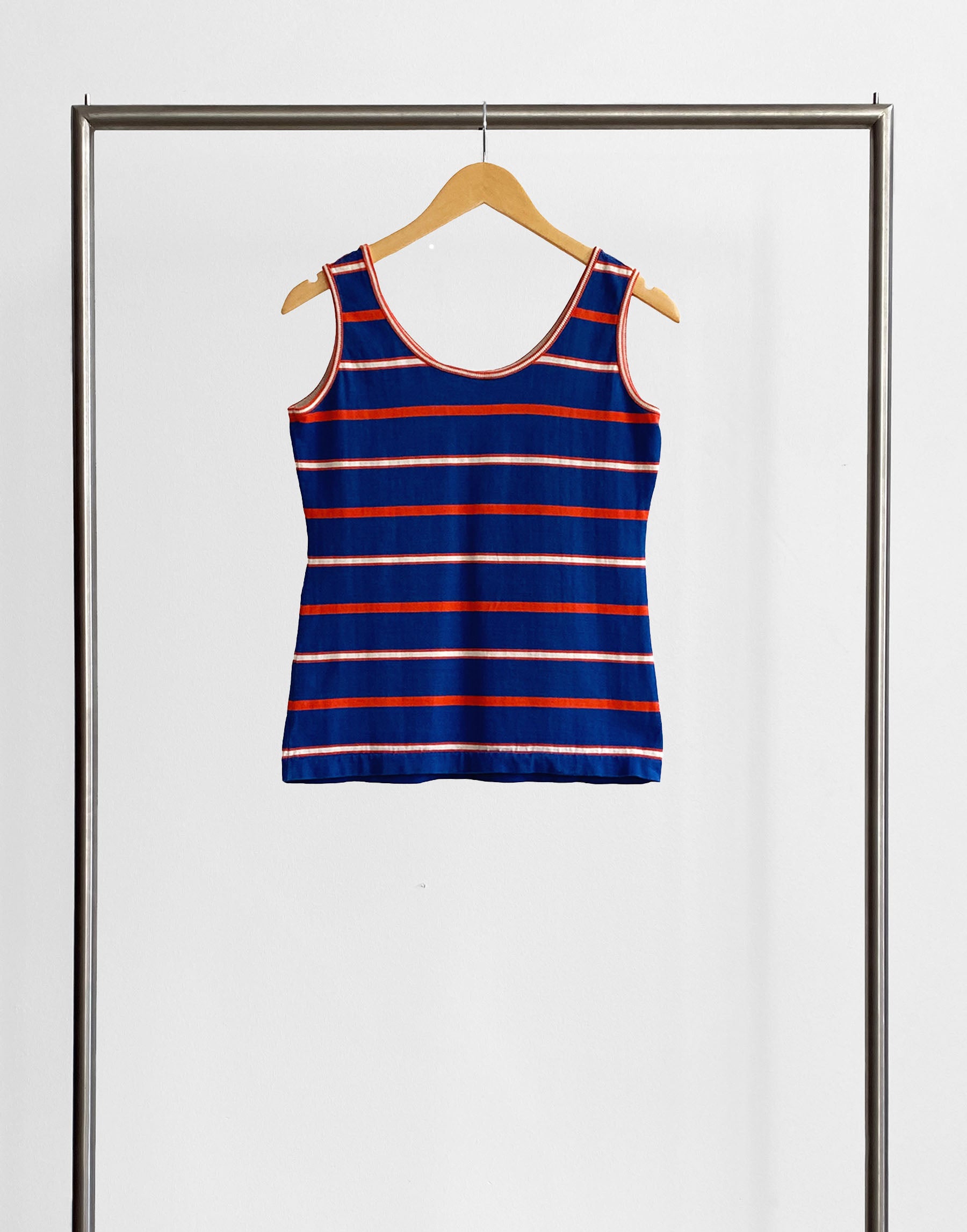 Blue and Red Striped Tank