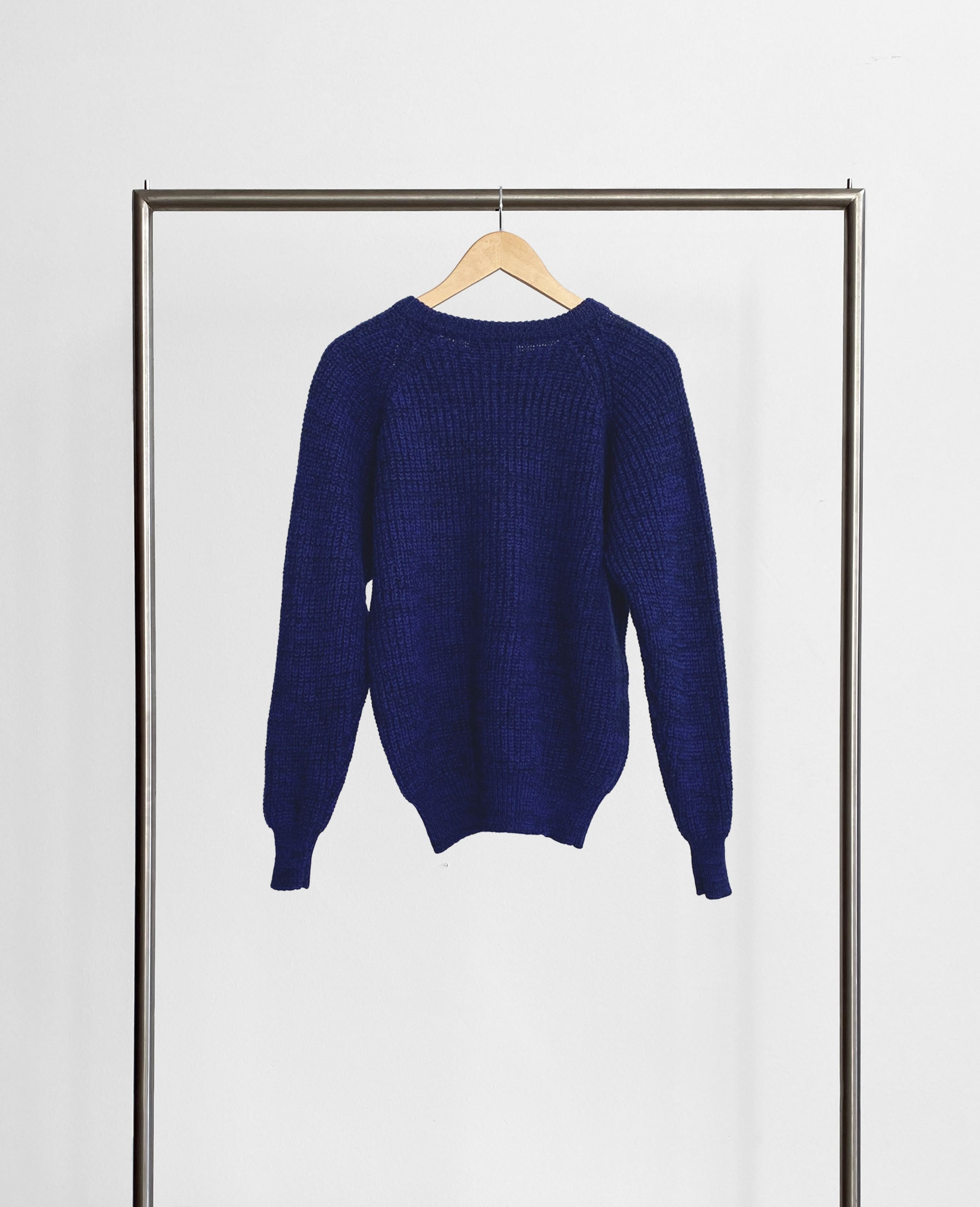 Indigo Marbled Knit Sweater