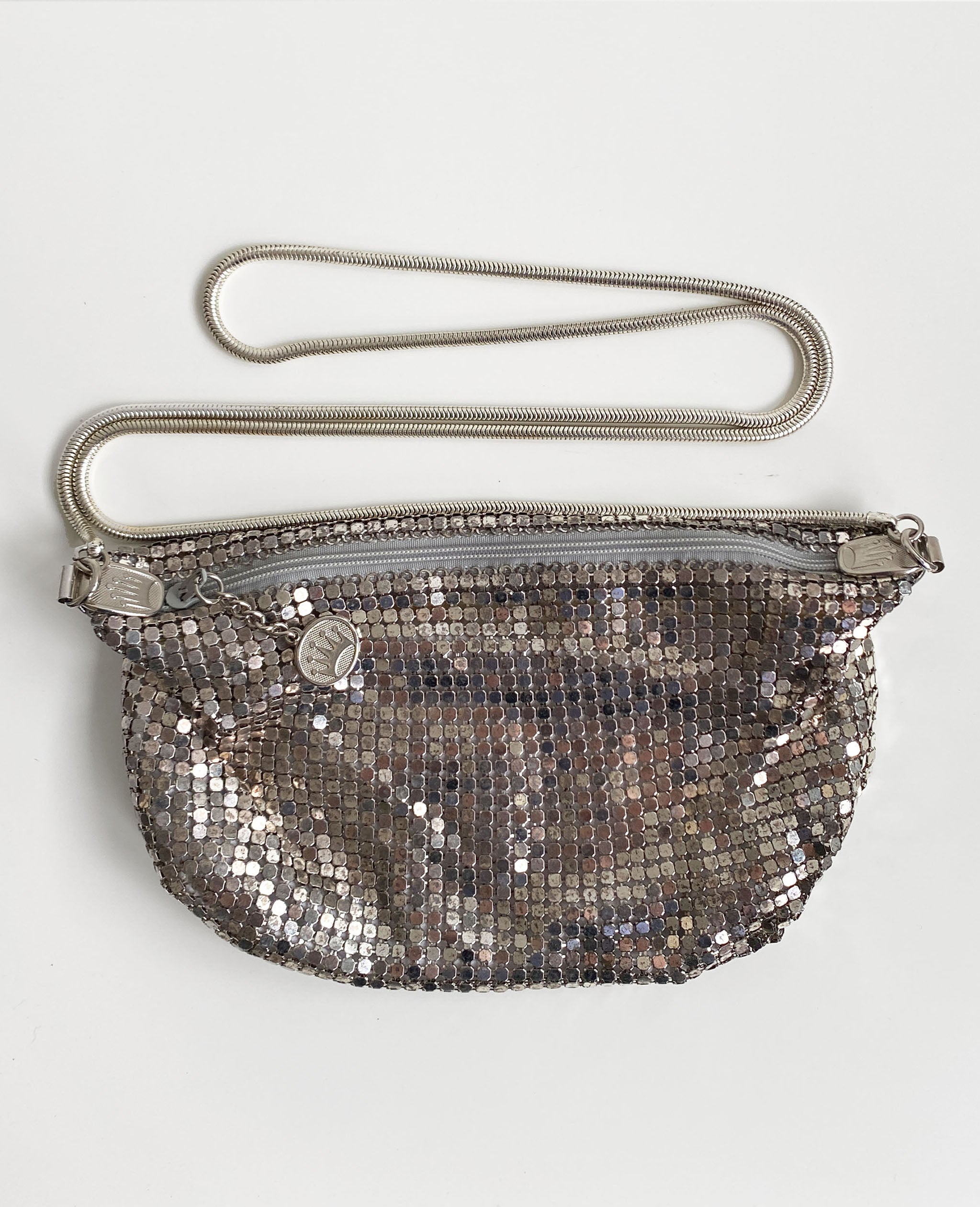 Silver Chainmail Crossbody Bag