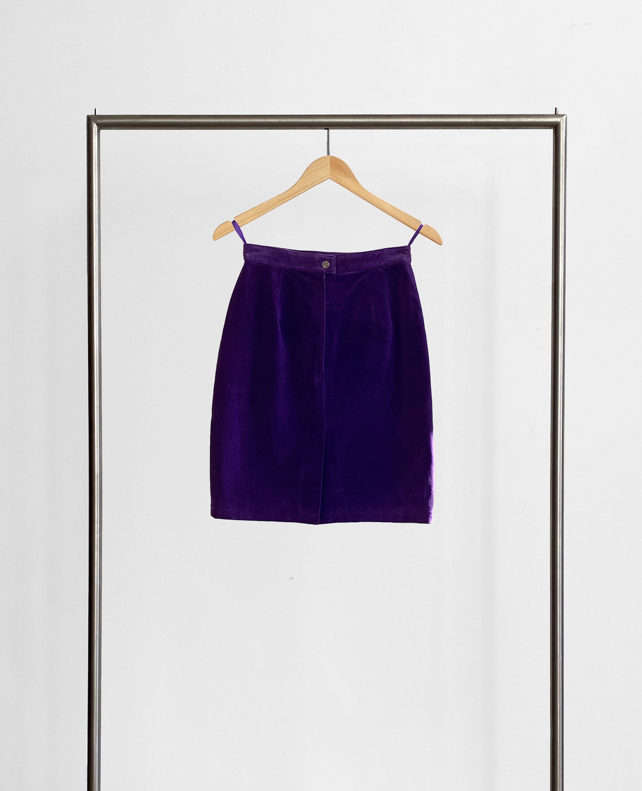 Purple Suede Skirt
